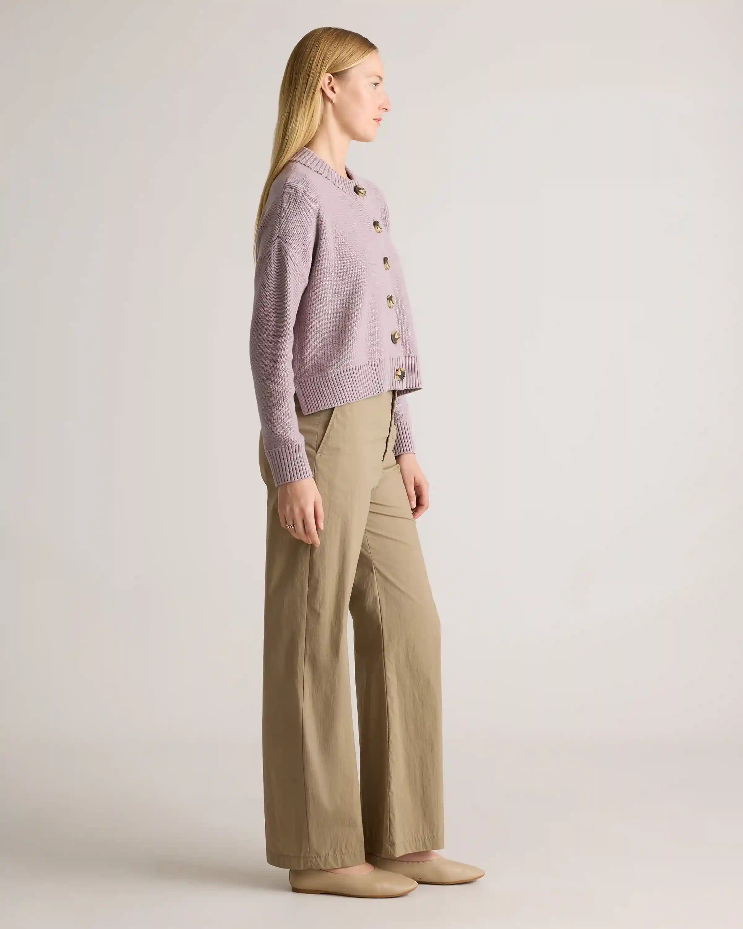 100% Organic Cotton Cropped Cardigan