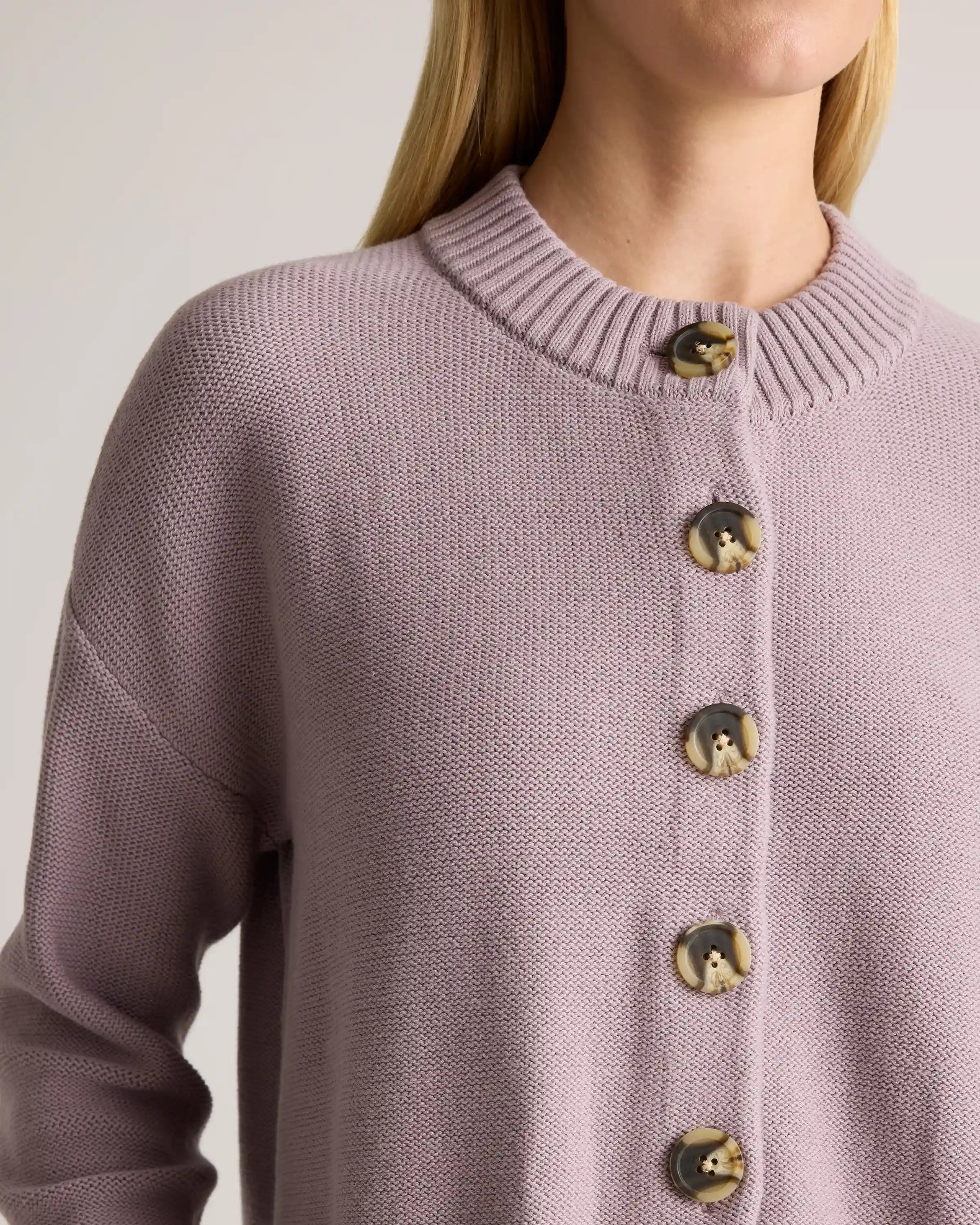 100% Organic Cotton Cropped Cardigan
