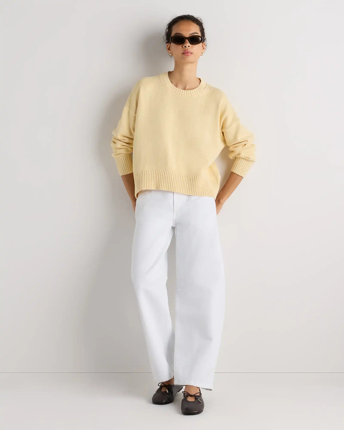 100% Organic Cotton Boyfriend Crew Sweater