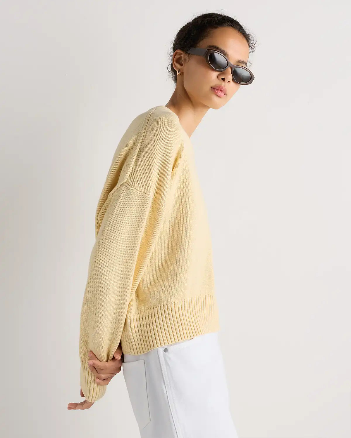 100% Organic Cotton Boyfriend Crew Sweater