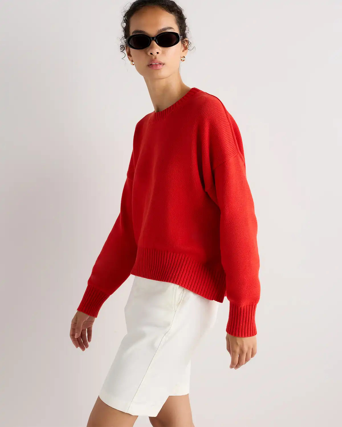 100% Organic Cotton Boyfriend Crew Sweater