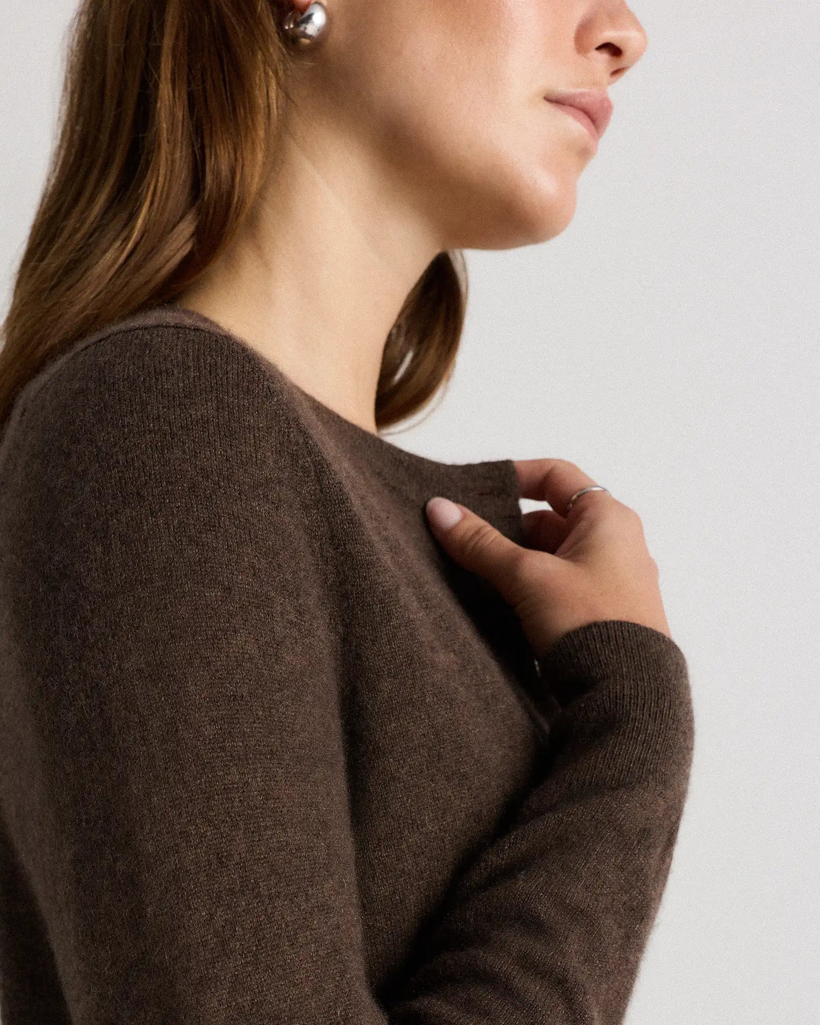 Mongolian Cashmere Cardigan Sweater
