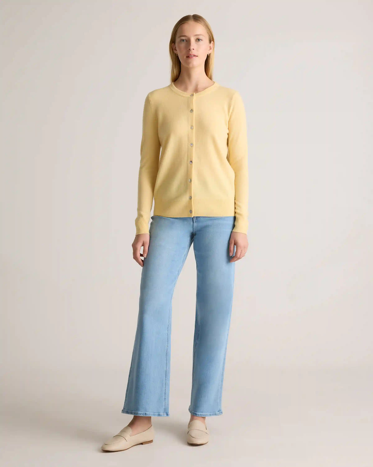 Mongolian Cashmere Cardigan Sweater