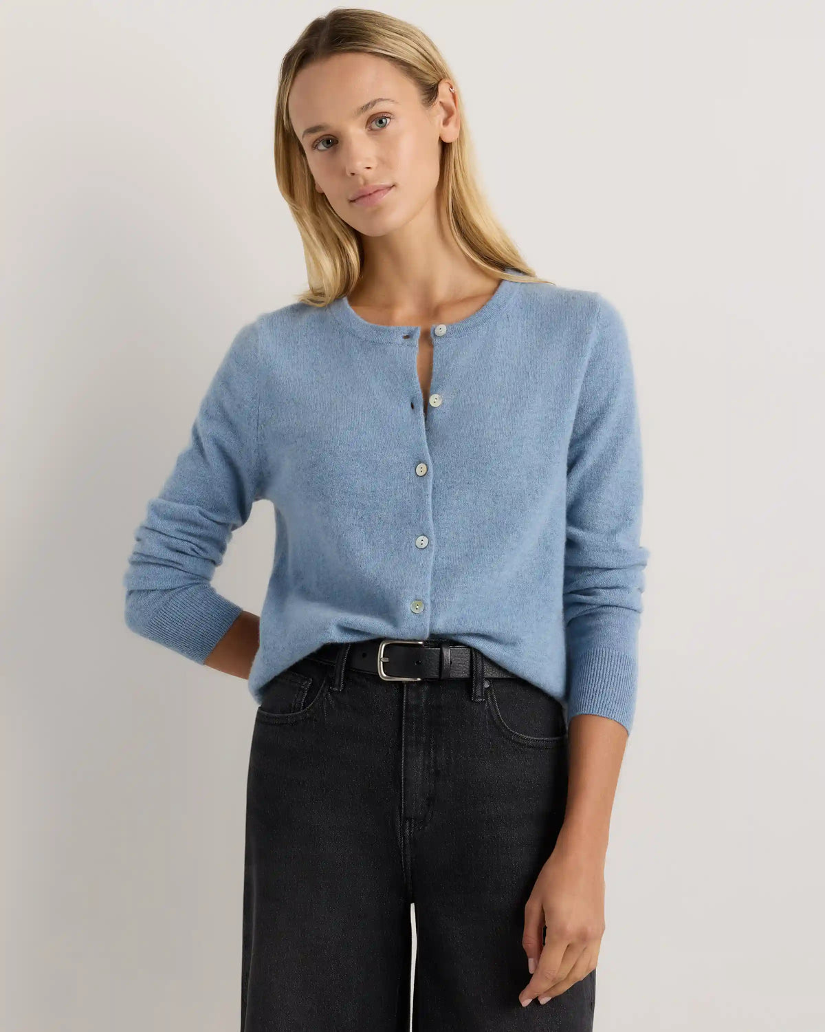 Mongolian Cashmere Cardigan Sweater