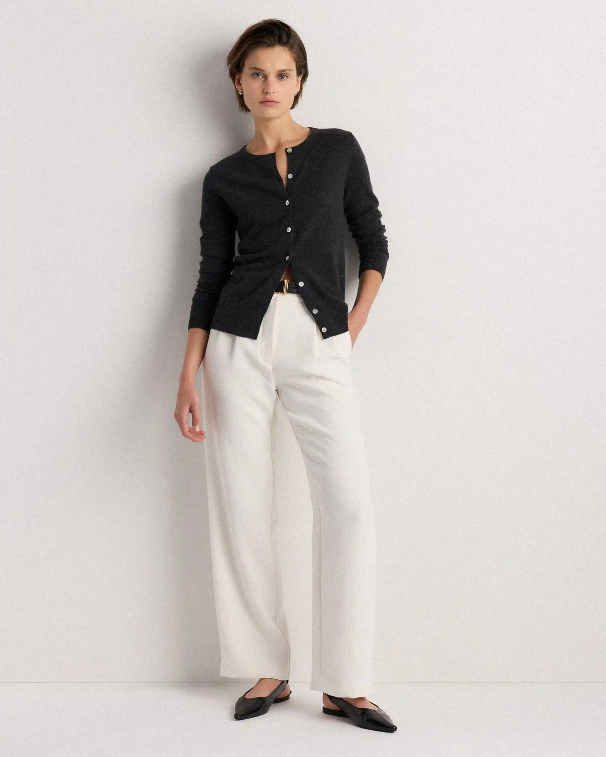 Mongolian Cashmere Cardigan Sweater