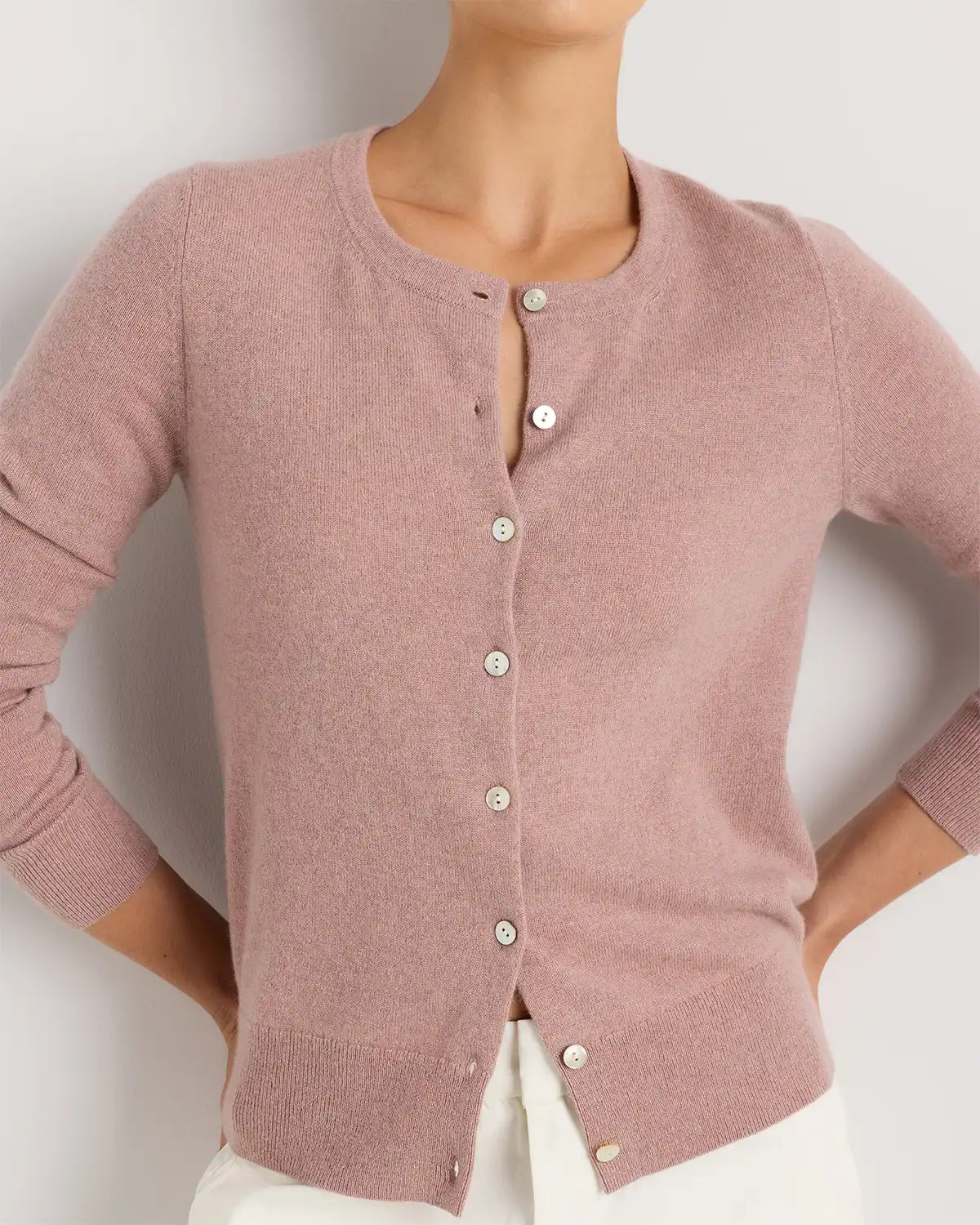 Mongolian Cashmere Cardigan Sweater
