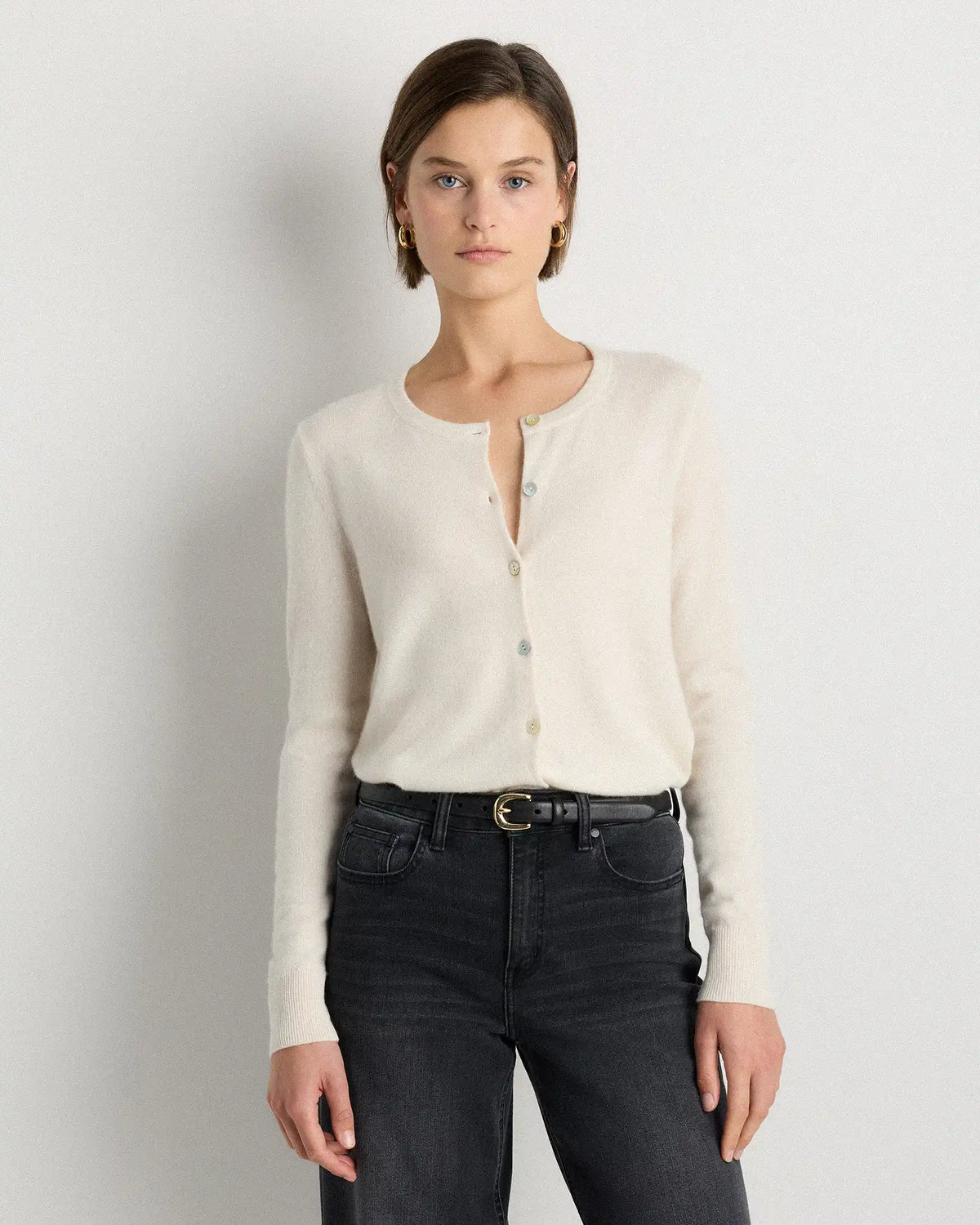 Mongolian Cashmere Cardigan Sweater