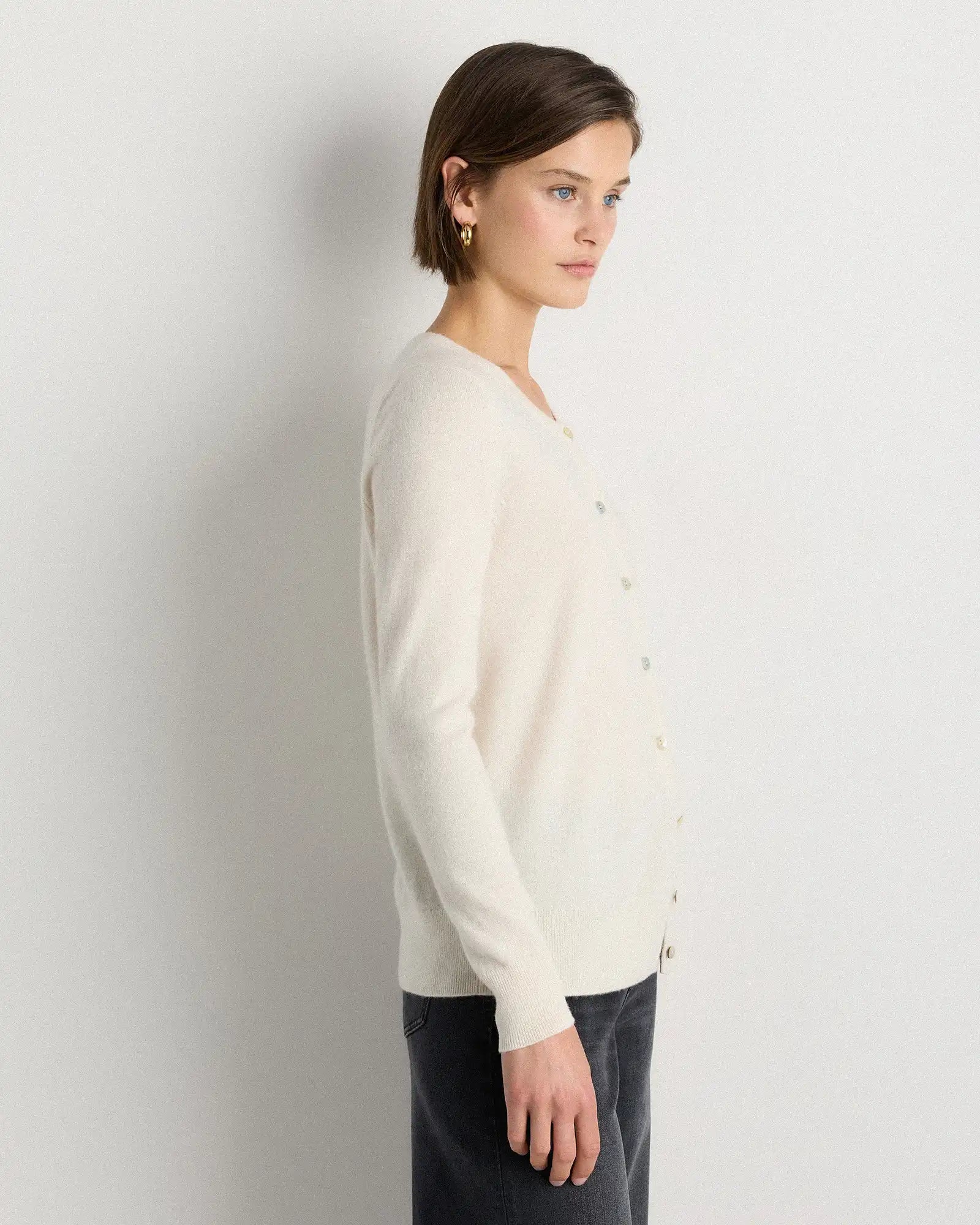 Mongolian Cashmere Cardigan Sweater