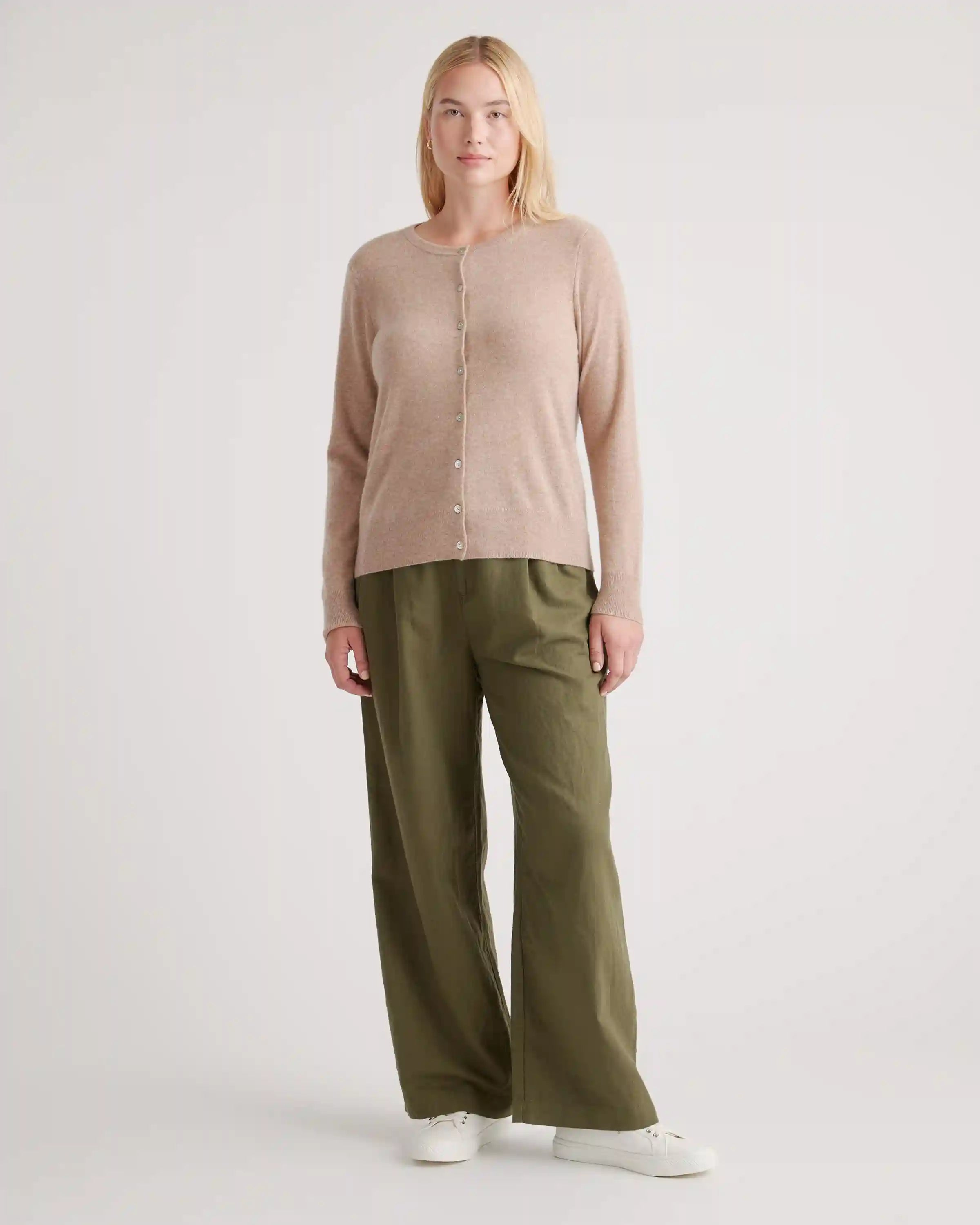Mongolian Cashmere Cardigan Sweater