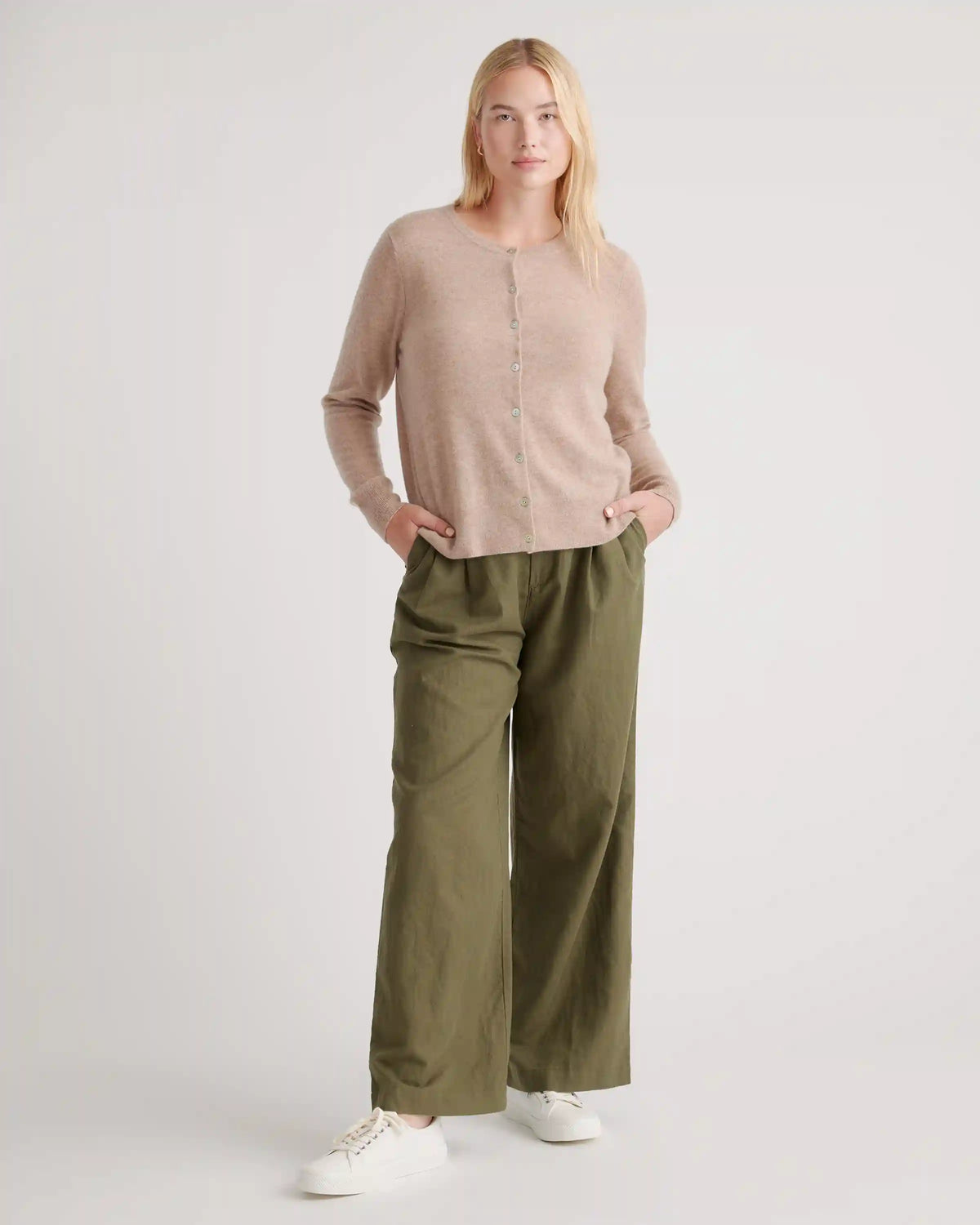 Mongolian Cashmere Cardigan Sweater