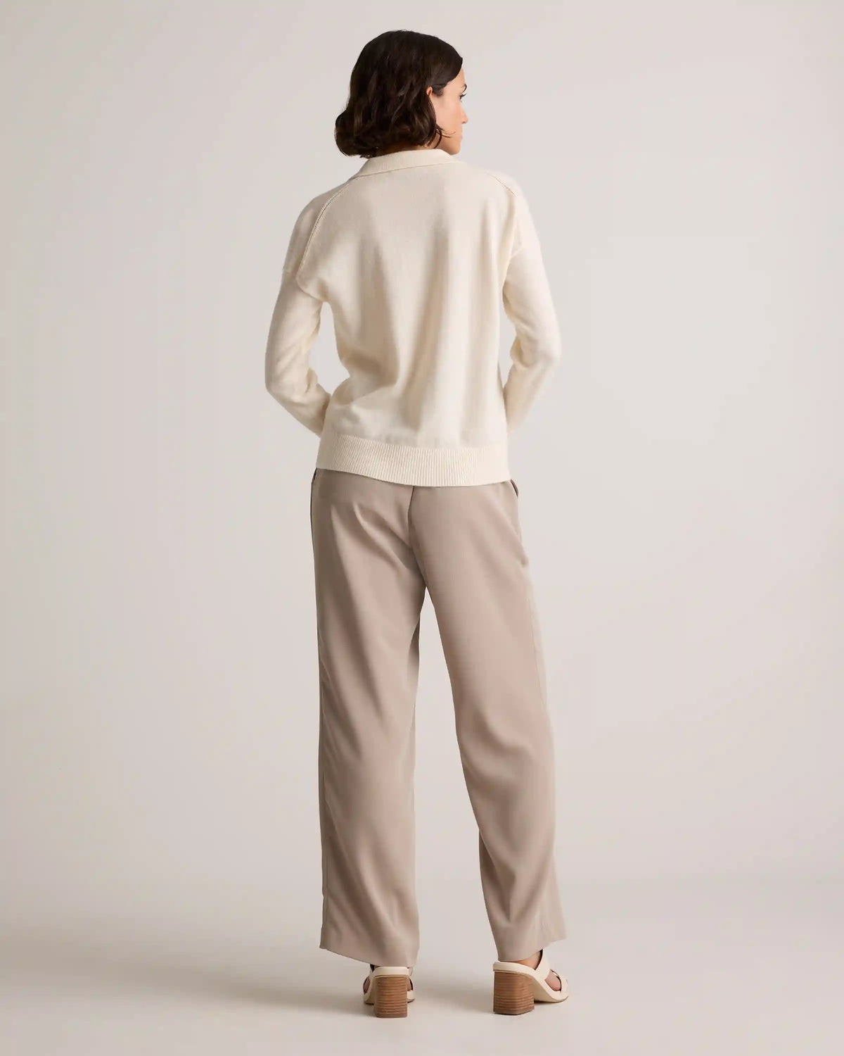 Mongolian Cashmere Polo Sweater