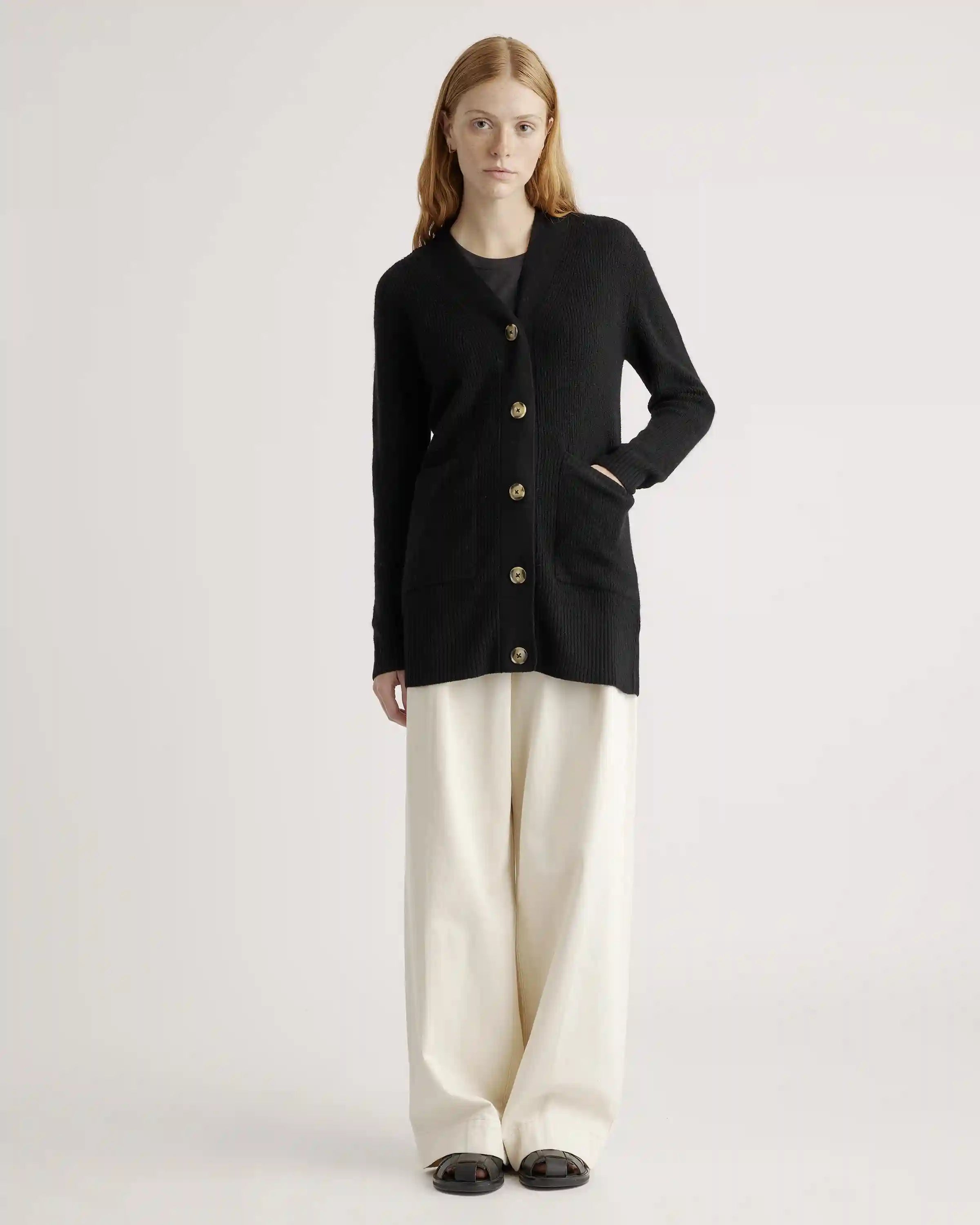 Baby Alpaca-Wool Oversized Cardigan