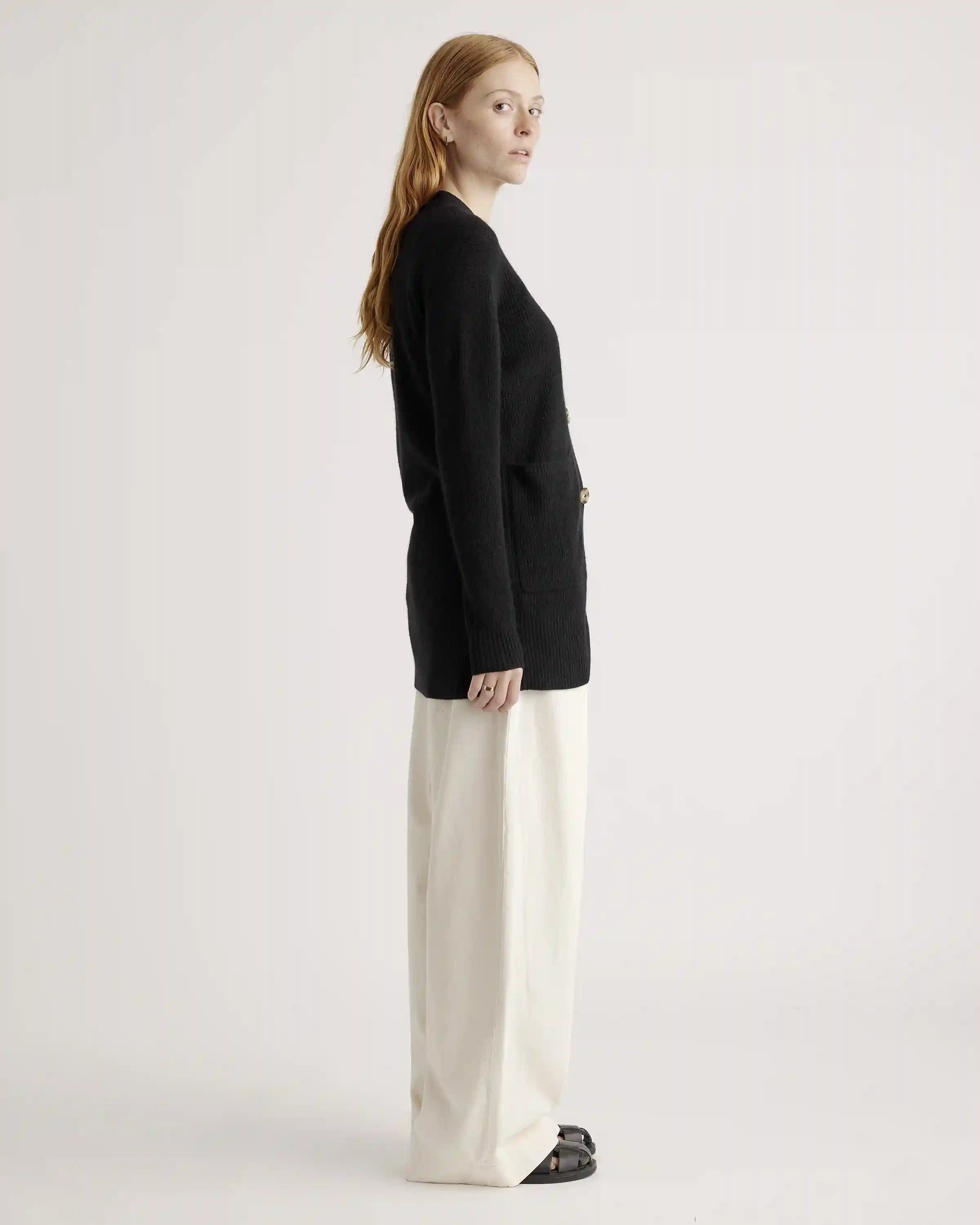 Baby Alpaca-Wool Oversized Cardigan