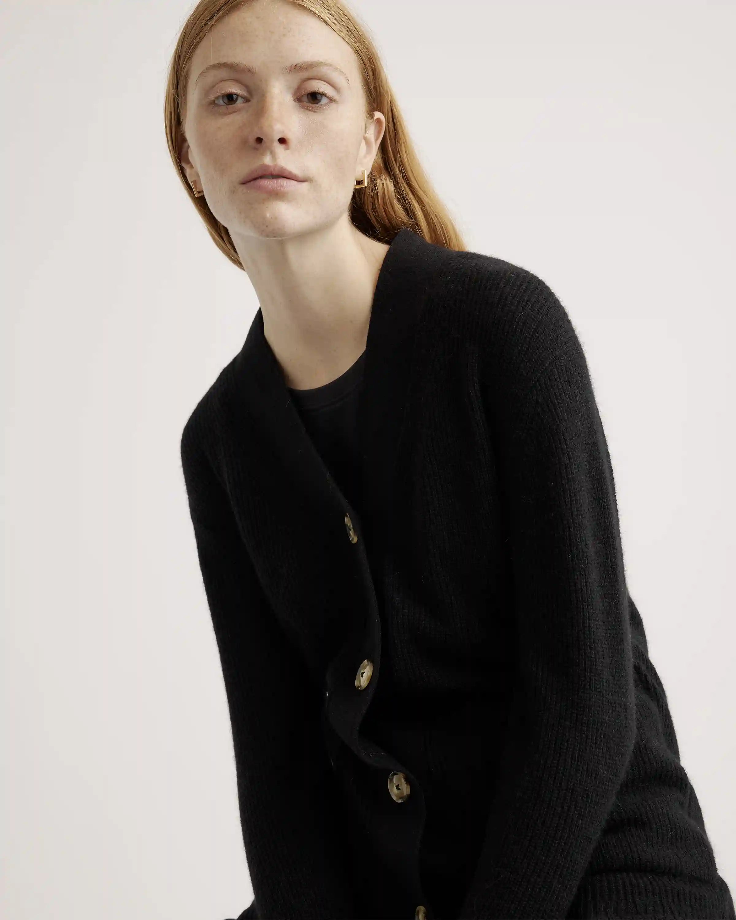 Baby Alpaca-Wool Oversized Cardigan