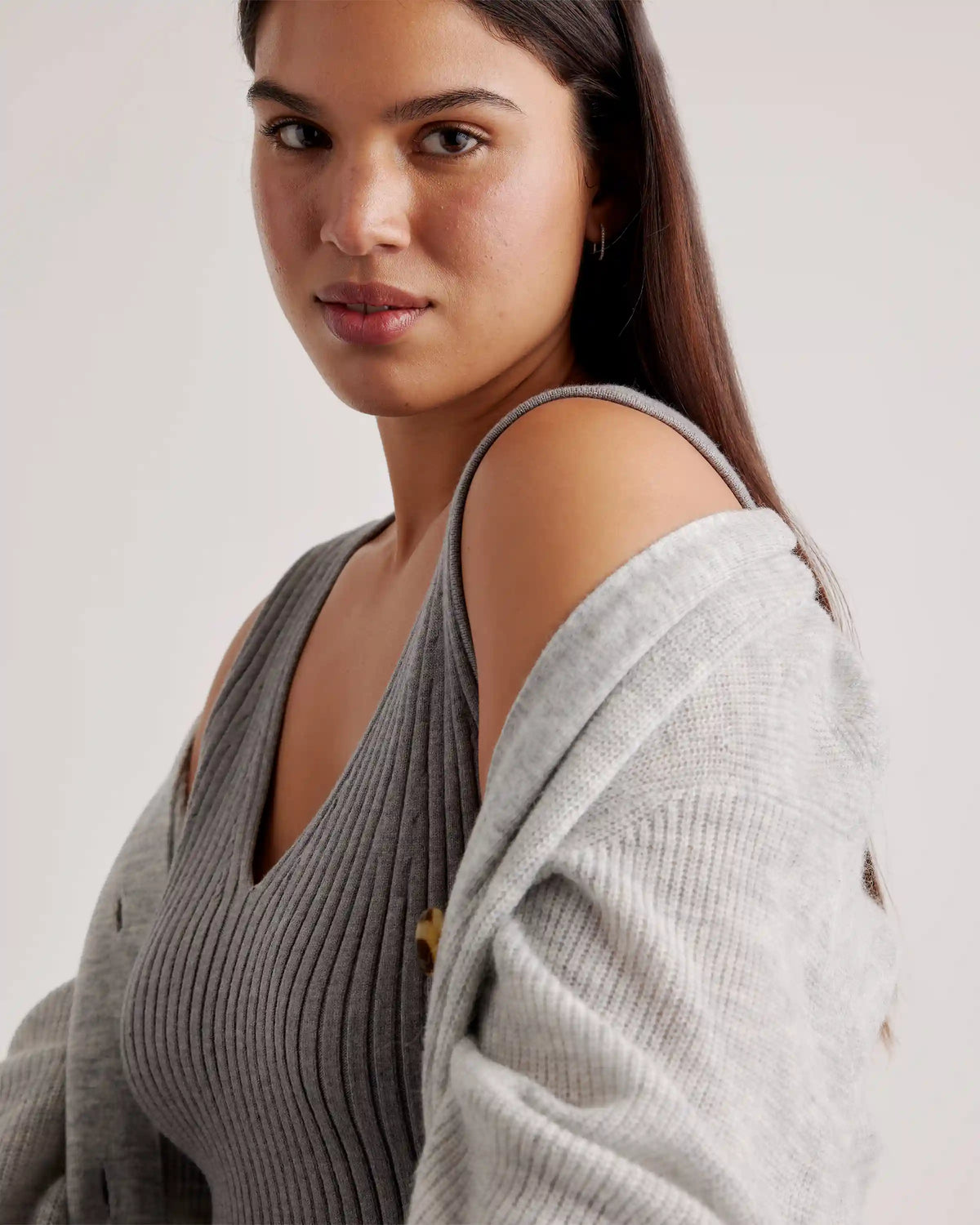 Baby Alpaca-Wool Oversized Cardigan