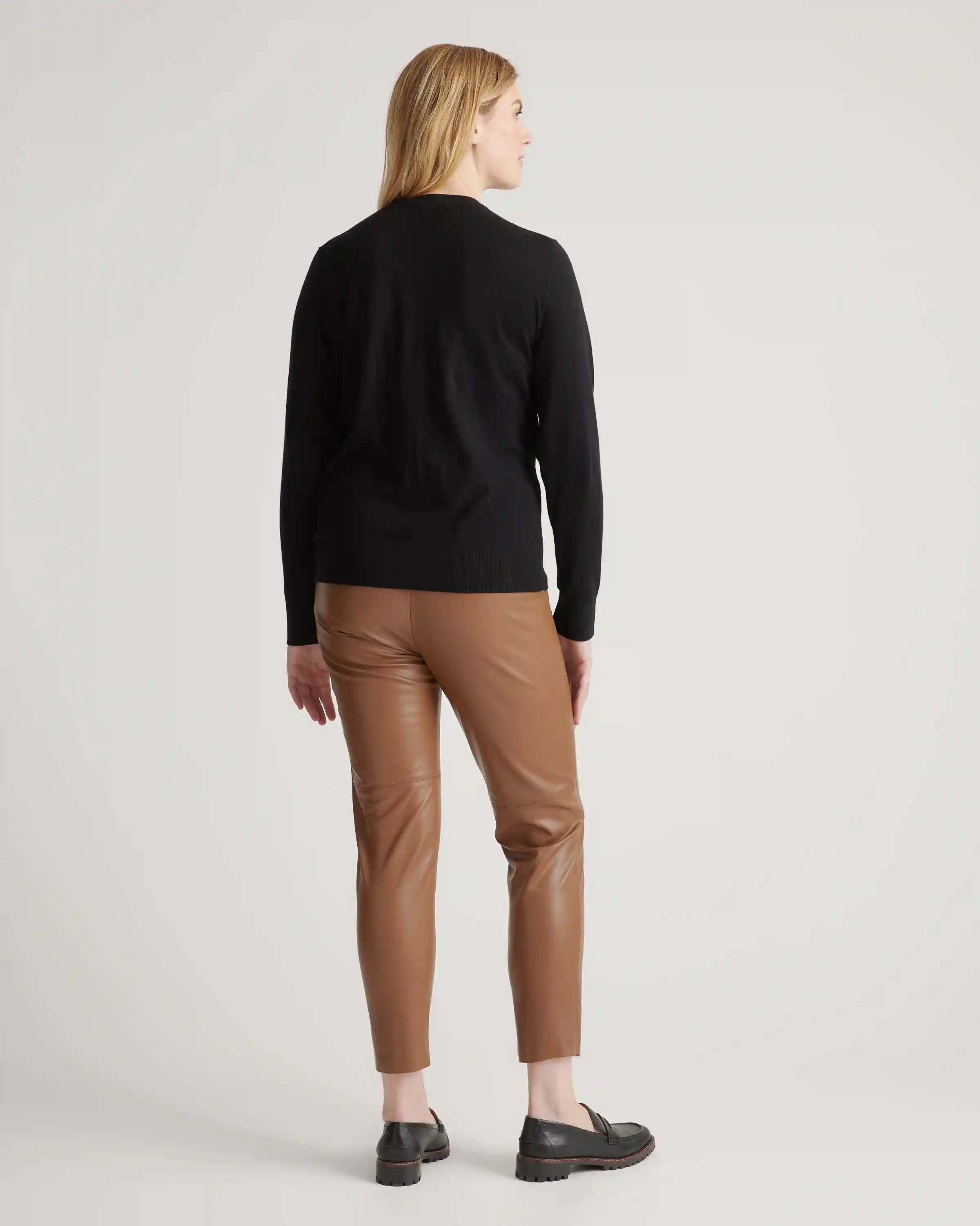 Lightweight Cotton Cashmere Crew Sweater