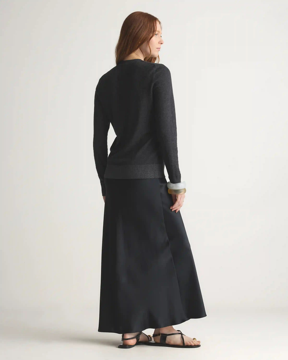 Lightweight Cotton Cashmere Crew Sweater