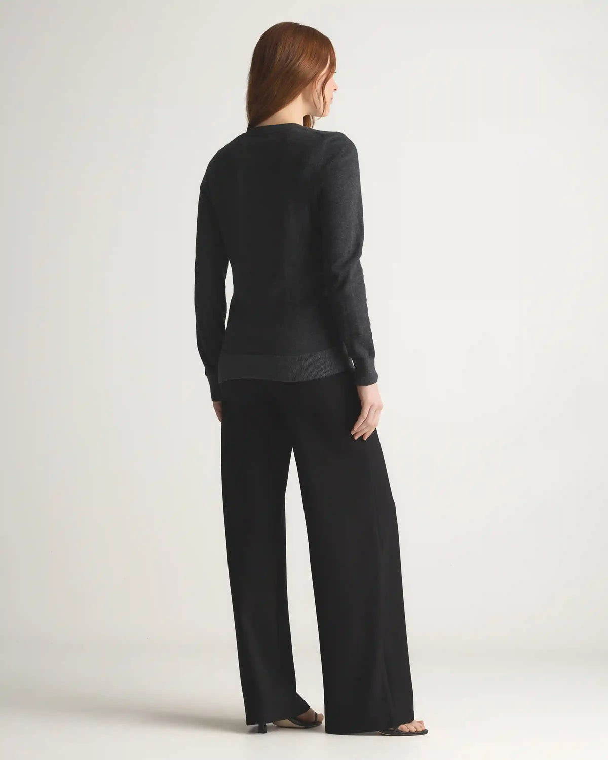 Lightweight Cotton Cashmere V-Neck Sweater