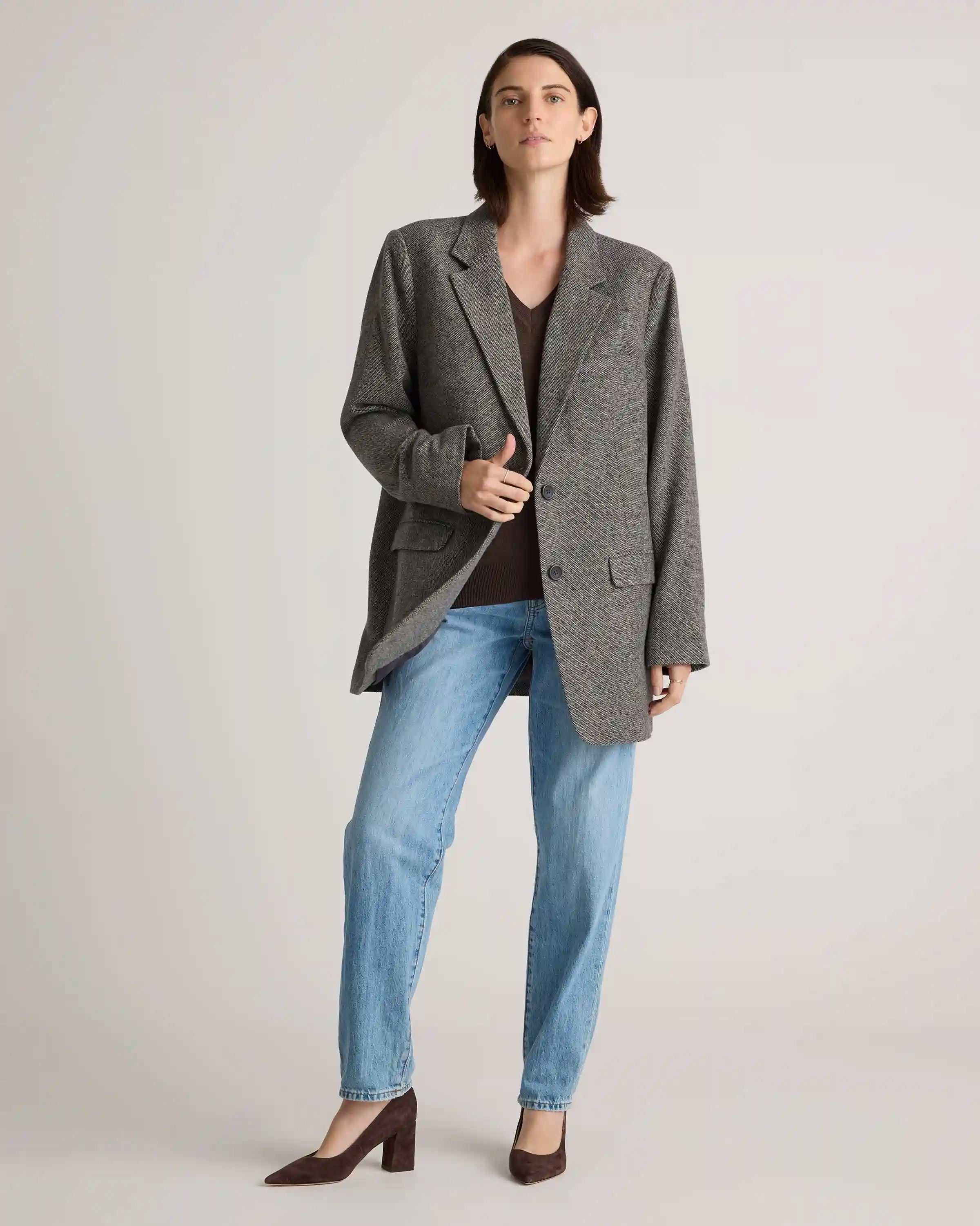 Lightweight Cotton Cashmere V-Neck Sweater