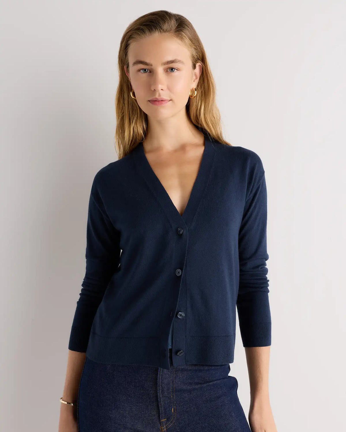 Lightweight Cotton Cashmere Cardigan
