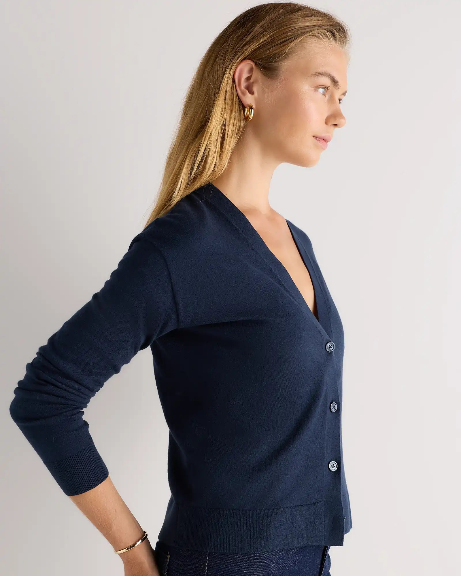 Lightweight Cotton Cashmere Cardigan