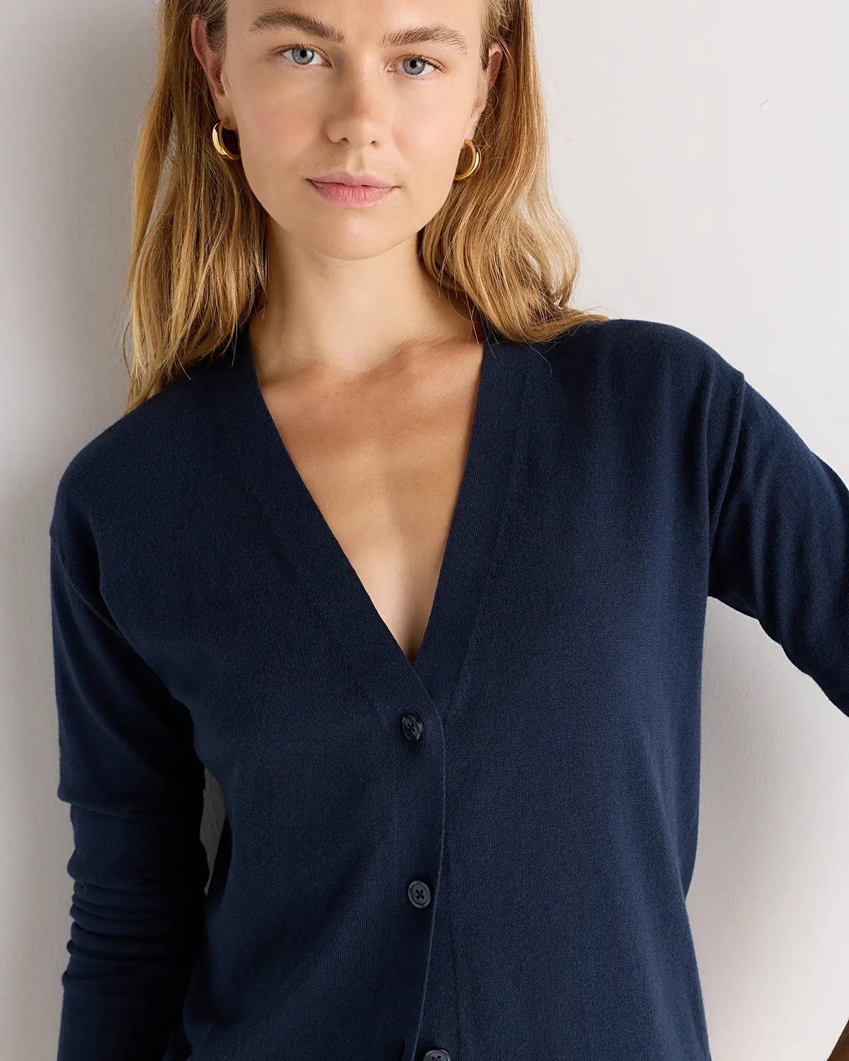 Lightweight Cotton Cashmere Cardigan
