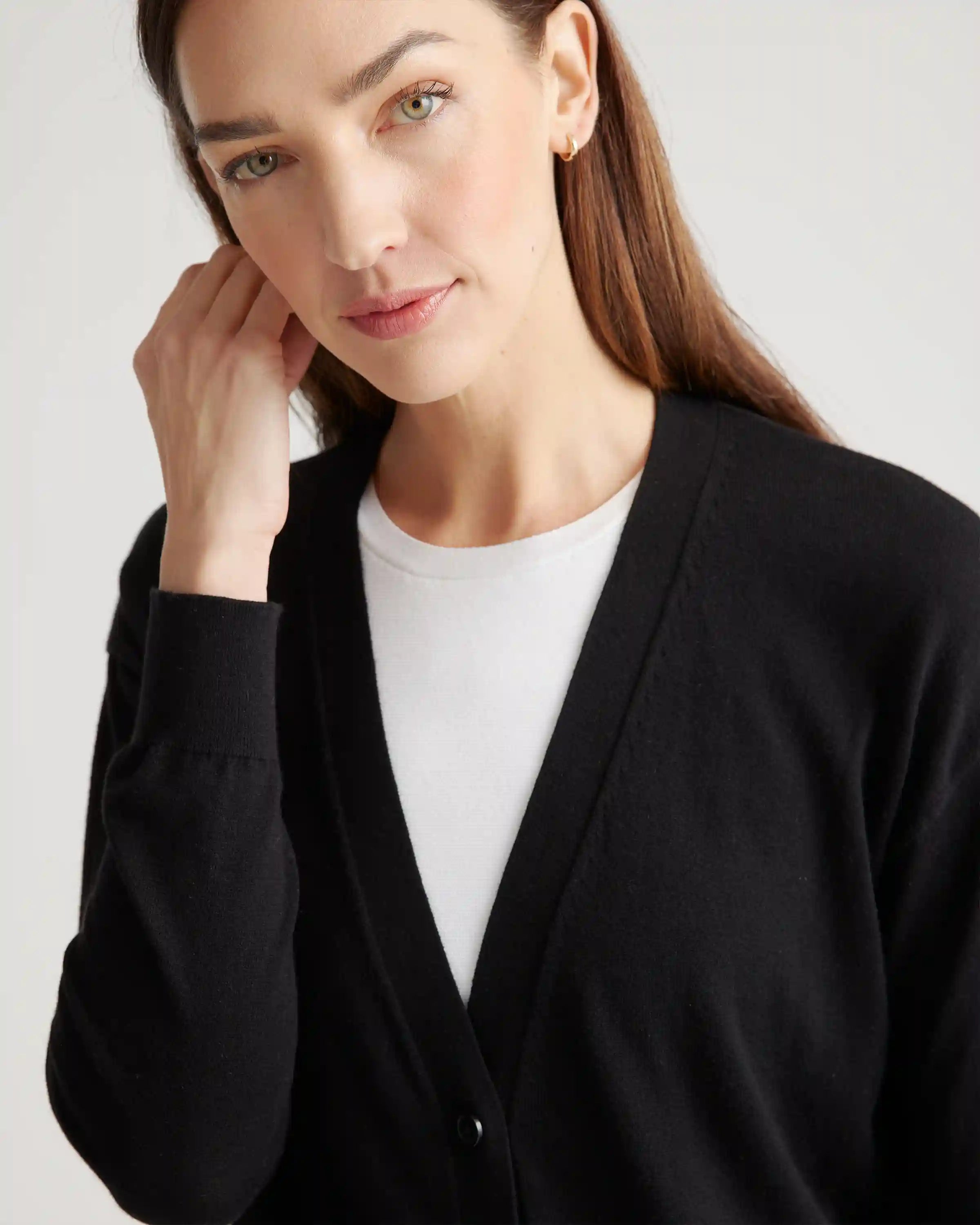Lightweight Cotton Cashmere Cardigan