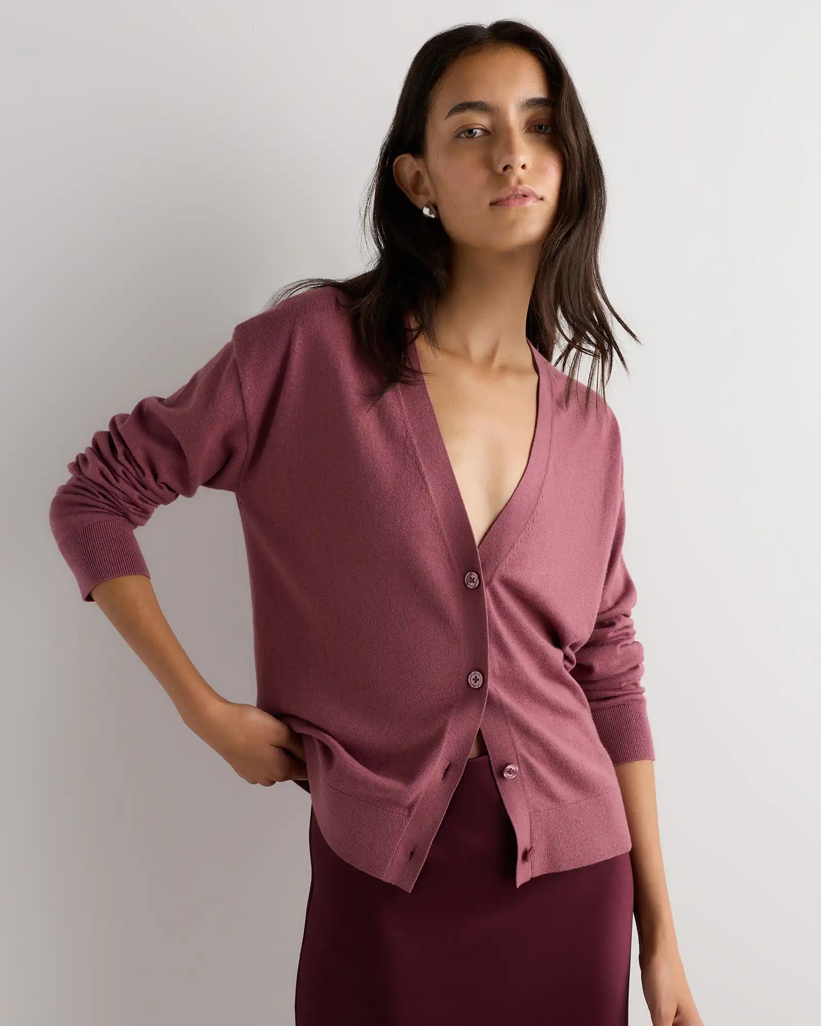 Lightweight Cotton Cashmere Cardigan