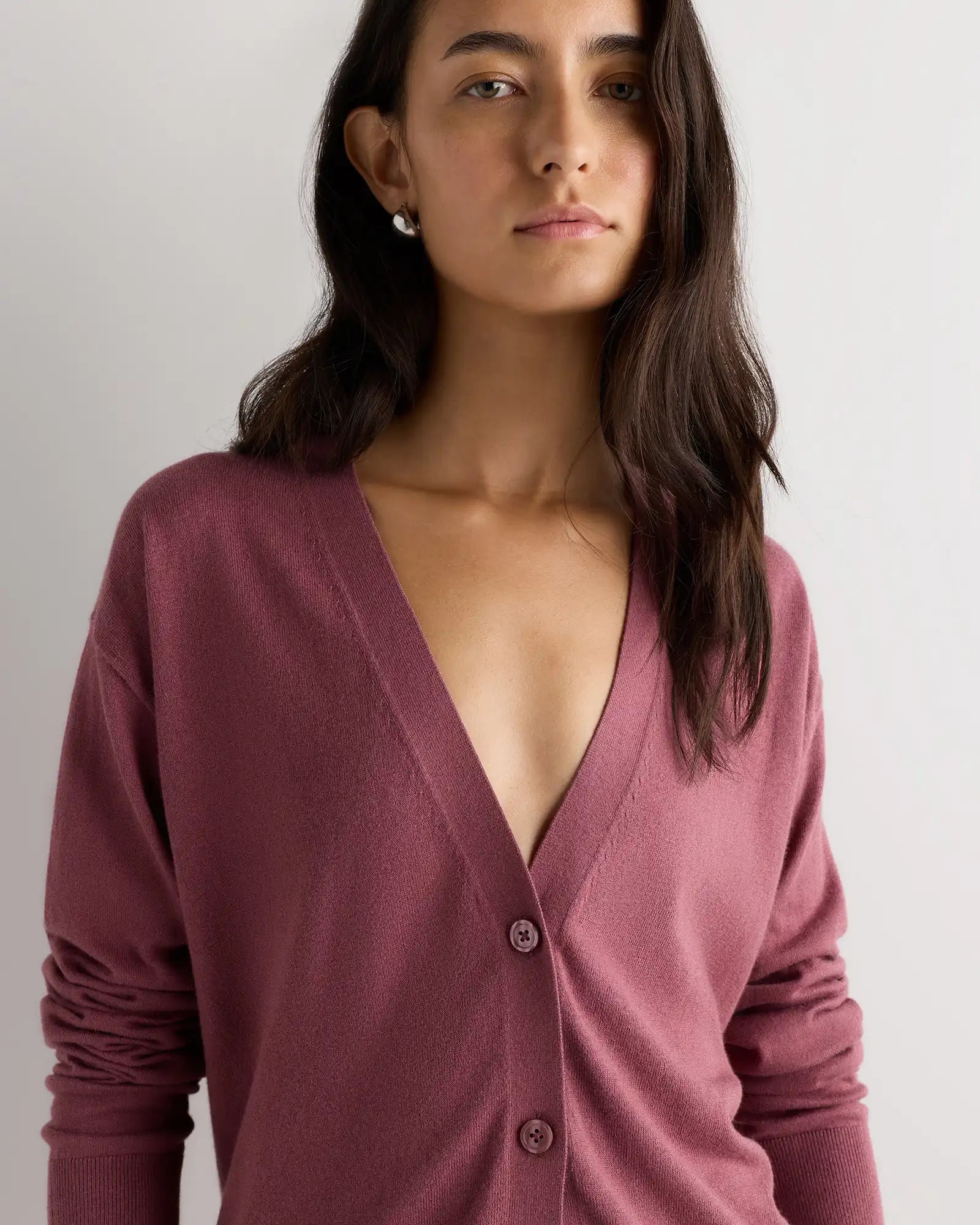 Lightweight Cotton Cashmere Cardigan