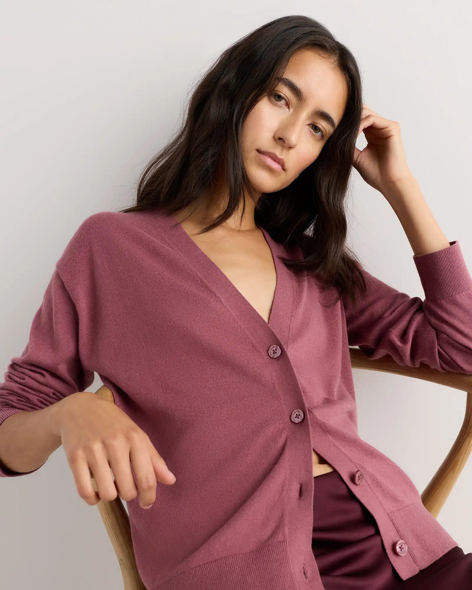 Lightweight Cotton Cashmere Cardigan
