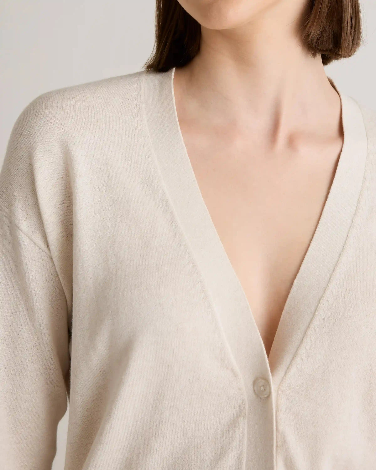 Lightweight Cotton Cashmere Cardigan