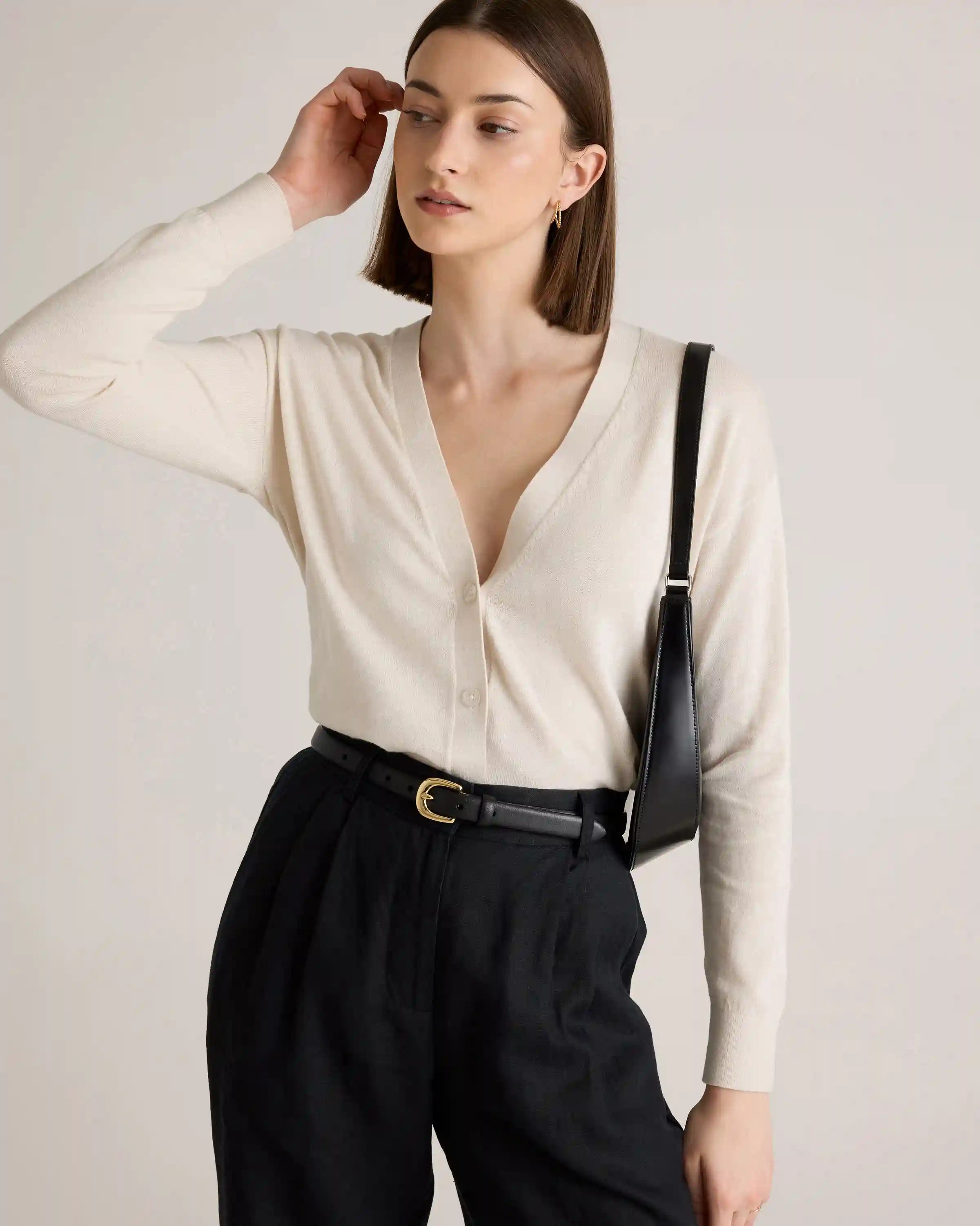 Lightweight Cotton Cashmere Cardigan