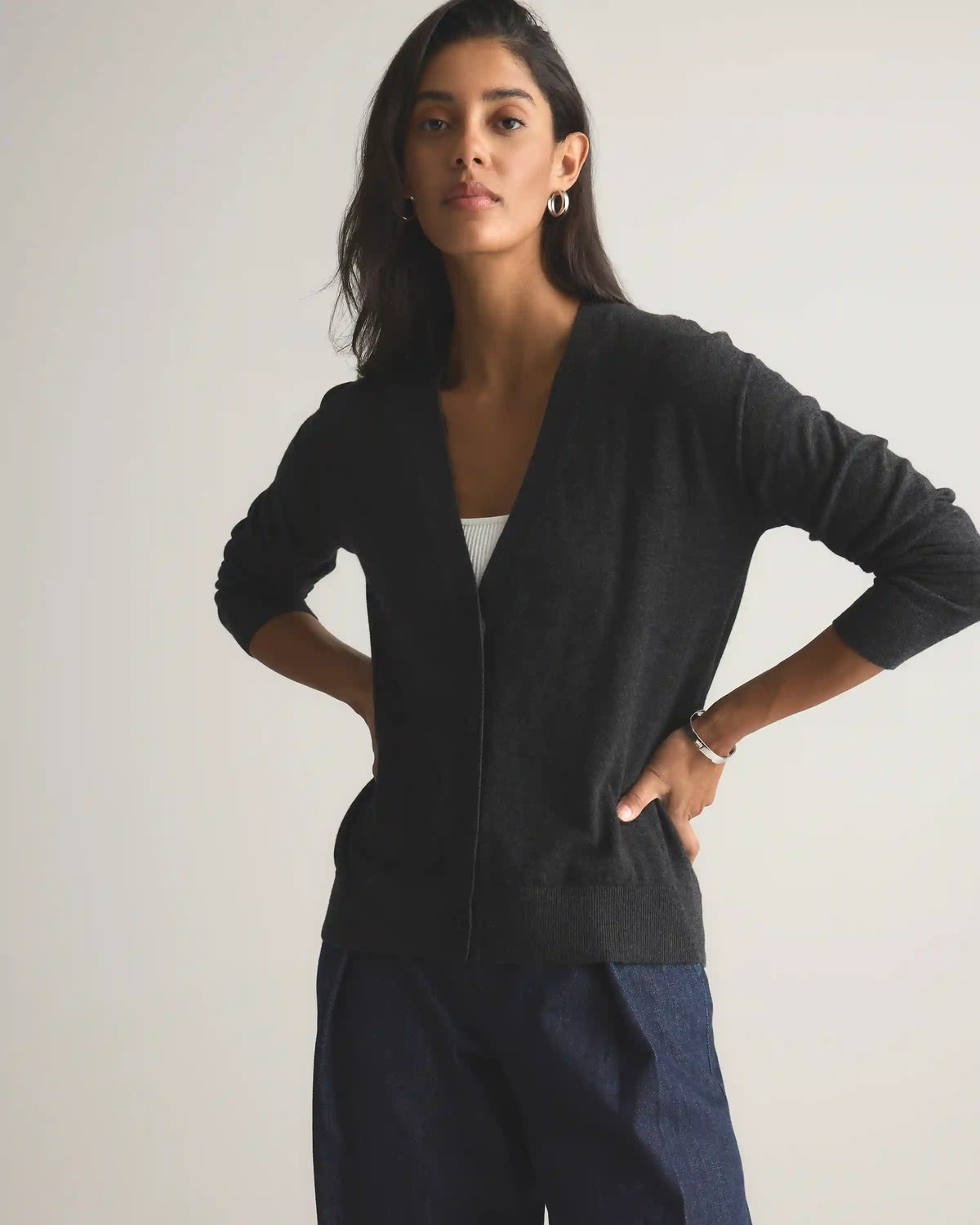 Lightweight Cotton Cashmere Cardigan