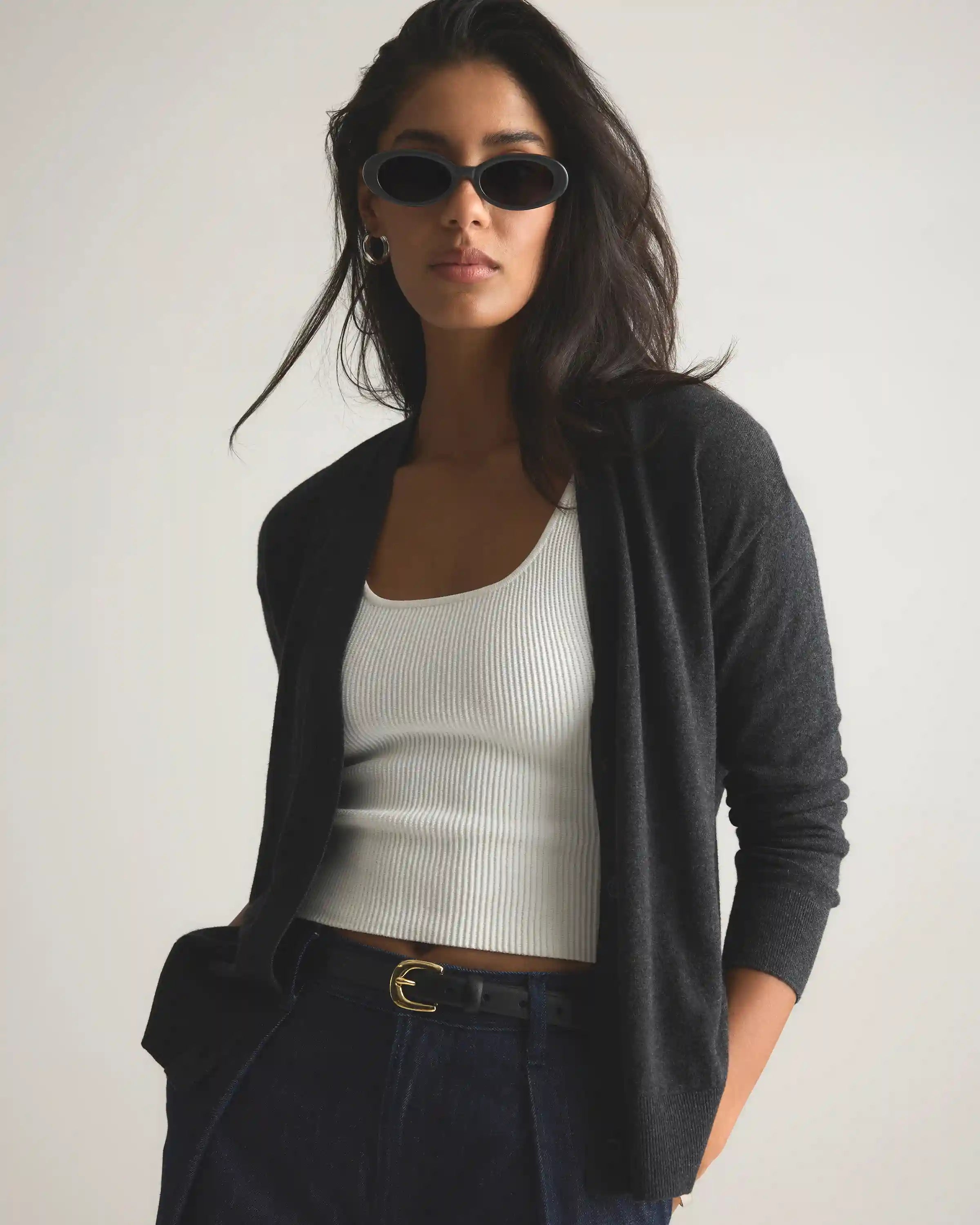 Lightweight Cotton Cashmere Cardigan