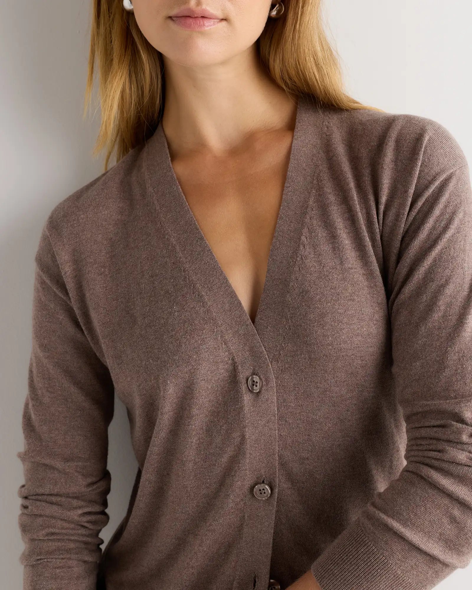 Lightweight Cotton Cashmere Cardigan