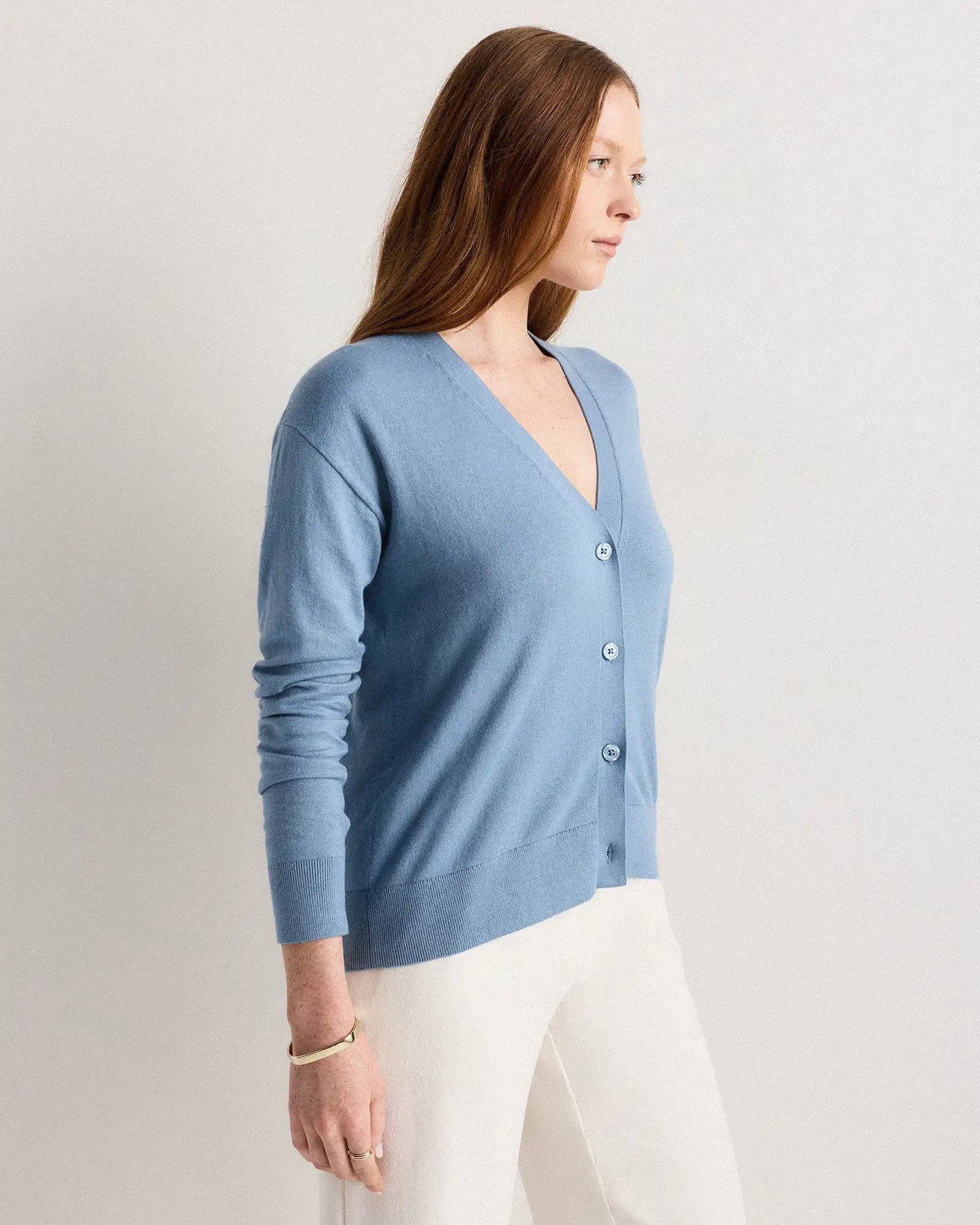 Lightweight Cotton Cashmere Cardigan
