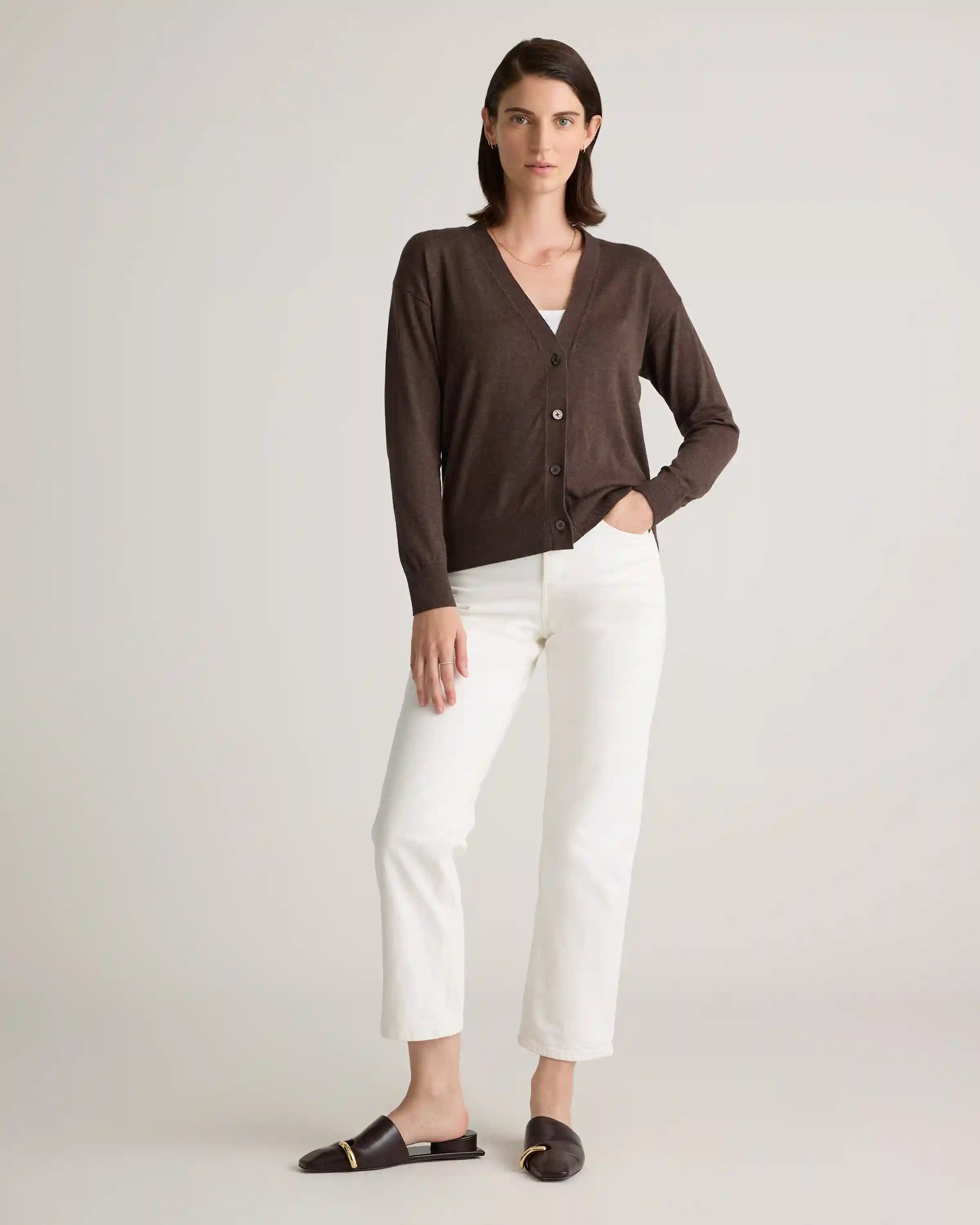 Lightweight Cotton Cashmere Cardigan