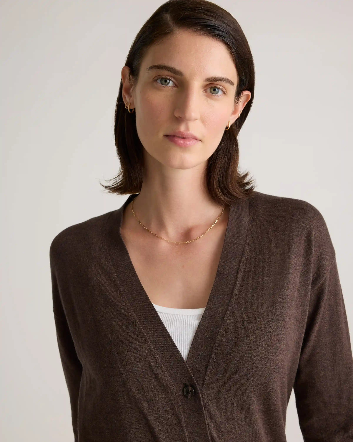 Lightweight Cotton Cashmere Cardigan