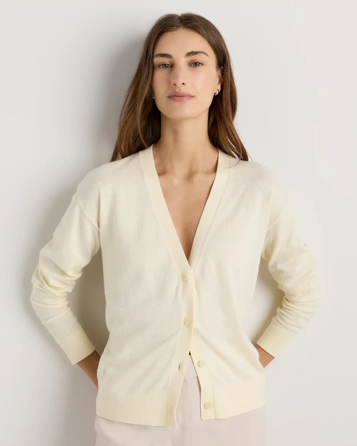 Lightweight Cotton Cashmere Cardigan