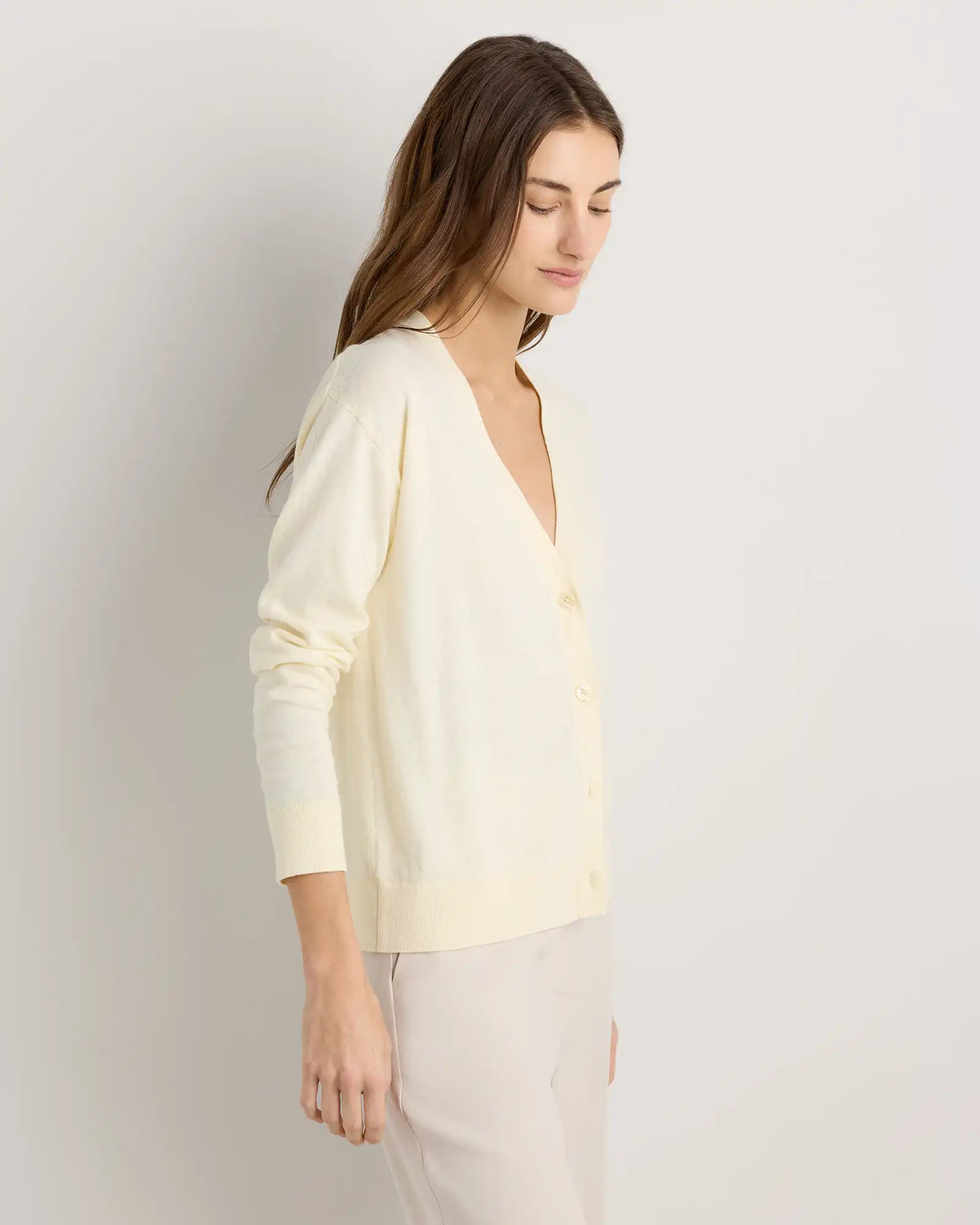 Lightweight Cotton Cashmere Cardigan