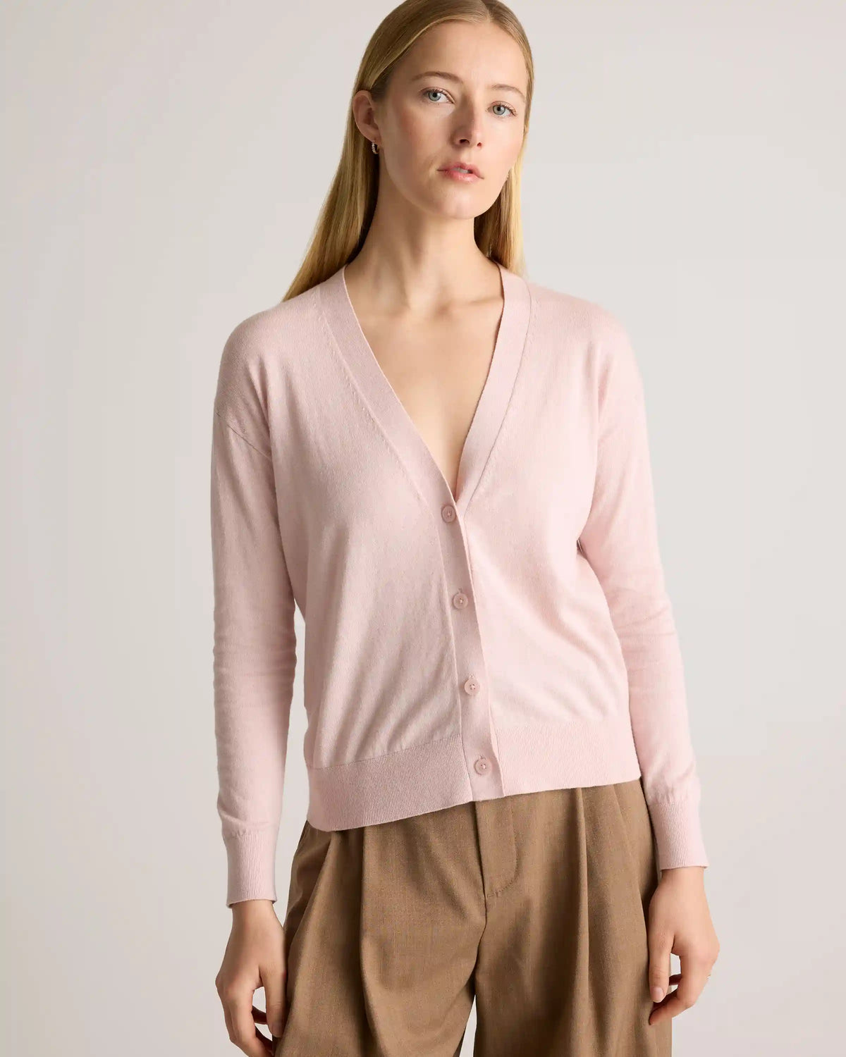 Lightweight Cotton Cashmere Cardigan