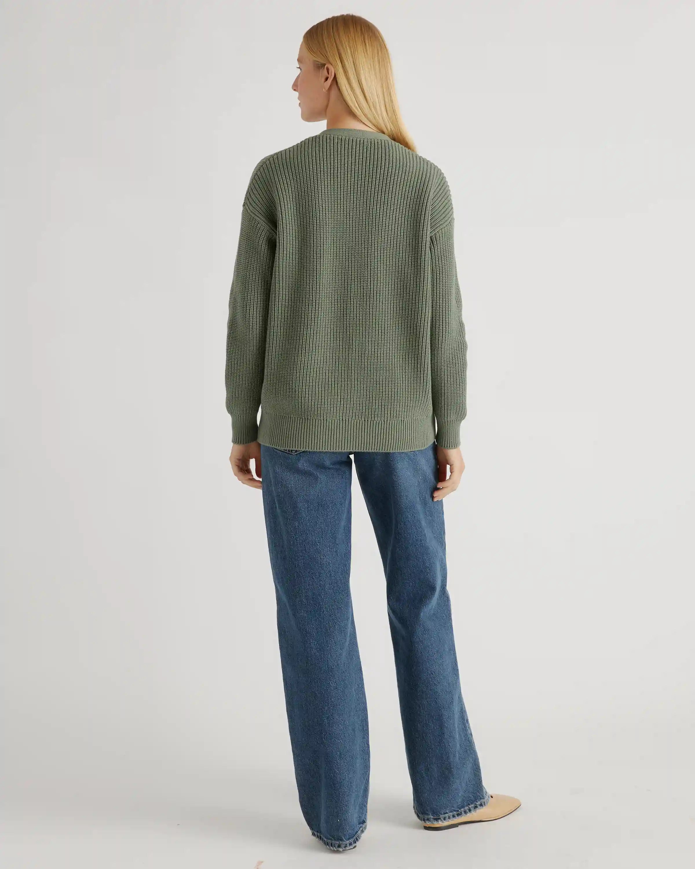 100% Organic Cotton Oversized Boyfriend Cardigan