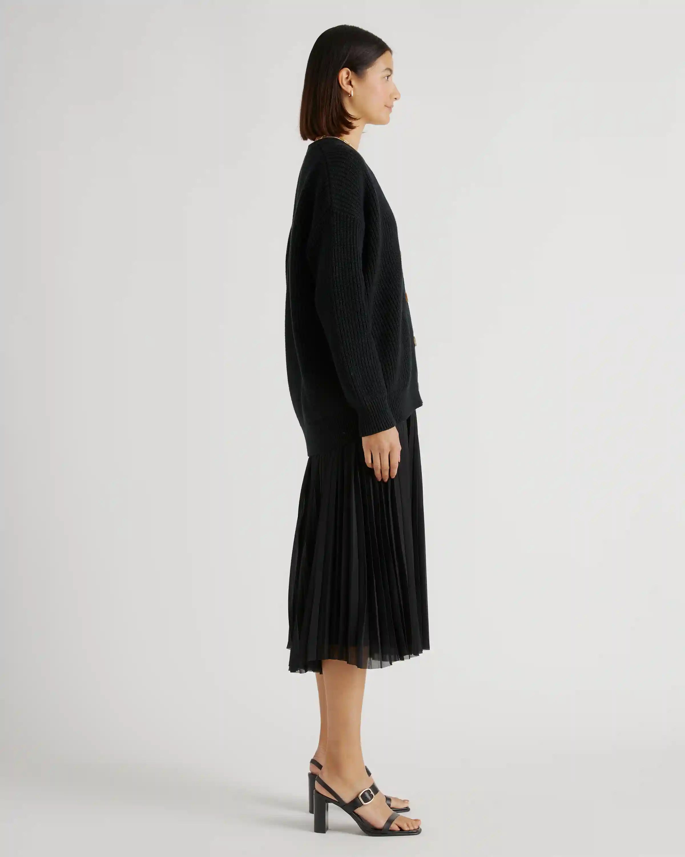 100% Organic Cotton Oversized Boyfriend Cardigan