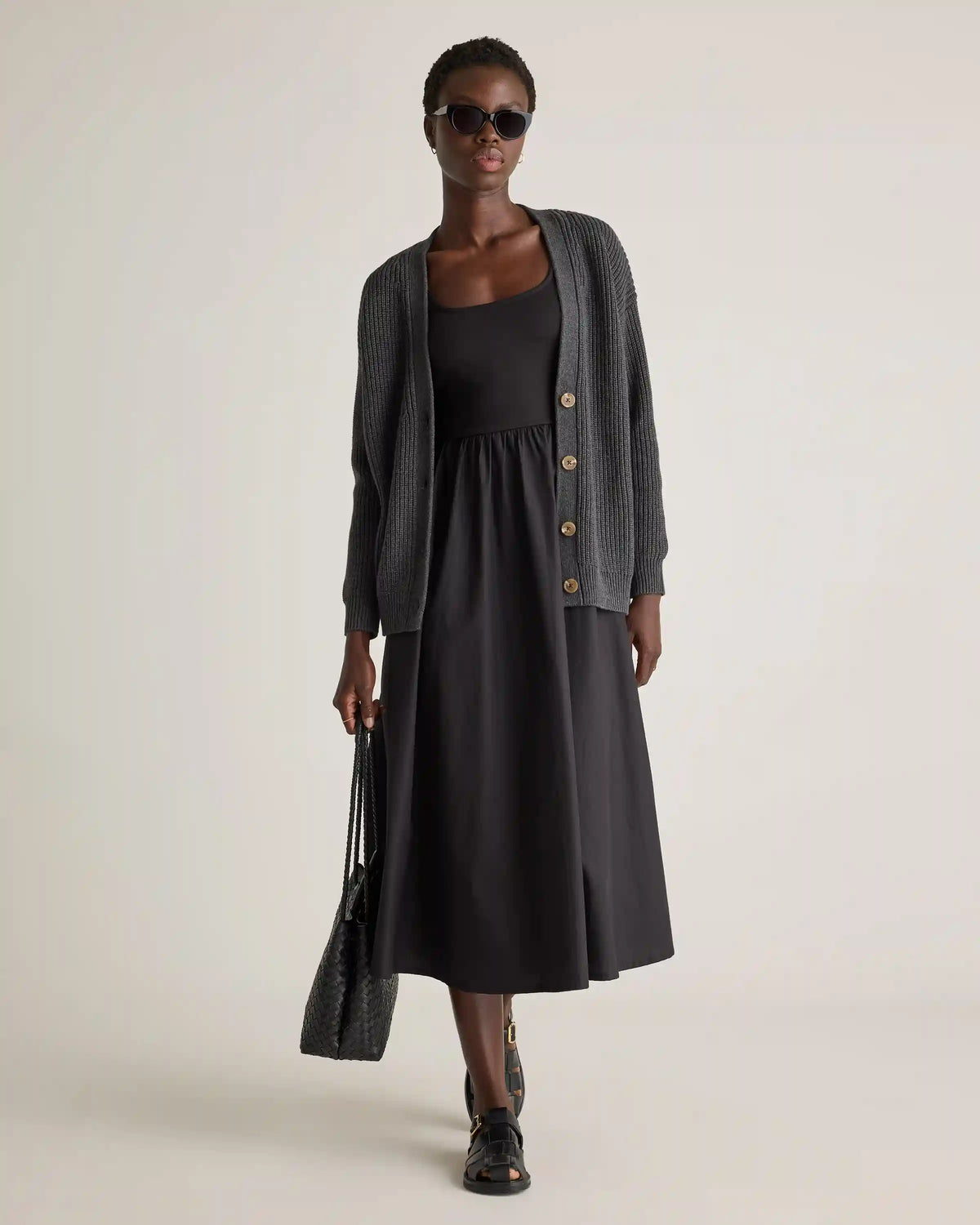 100% Organic Cotton Oversized Boyfriend Cardigan