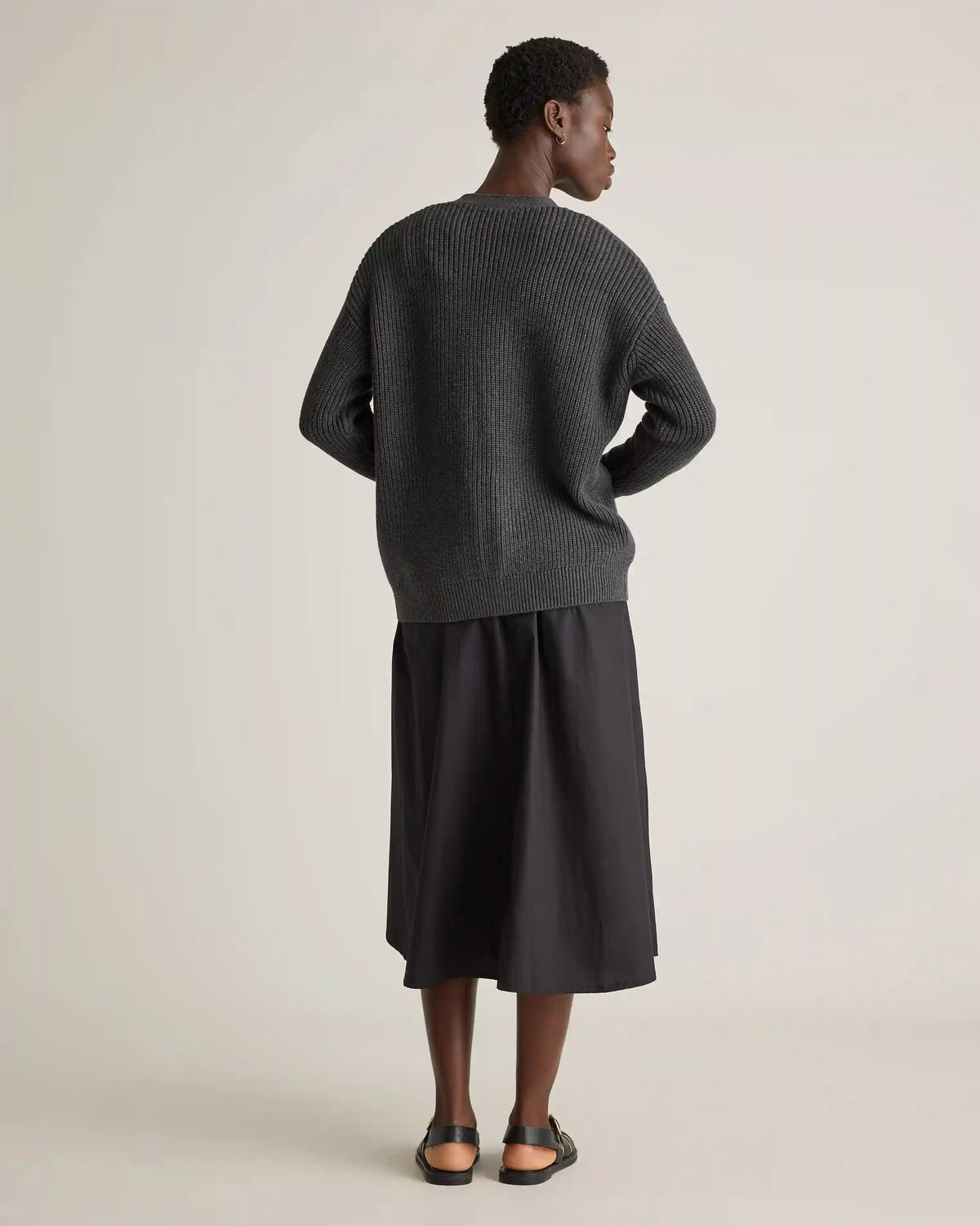 100% Organic Cotton Oversized Boyfriend Cardigan
