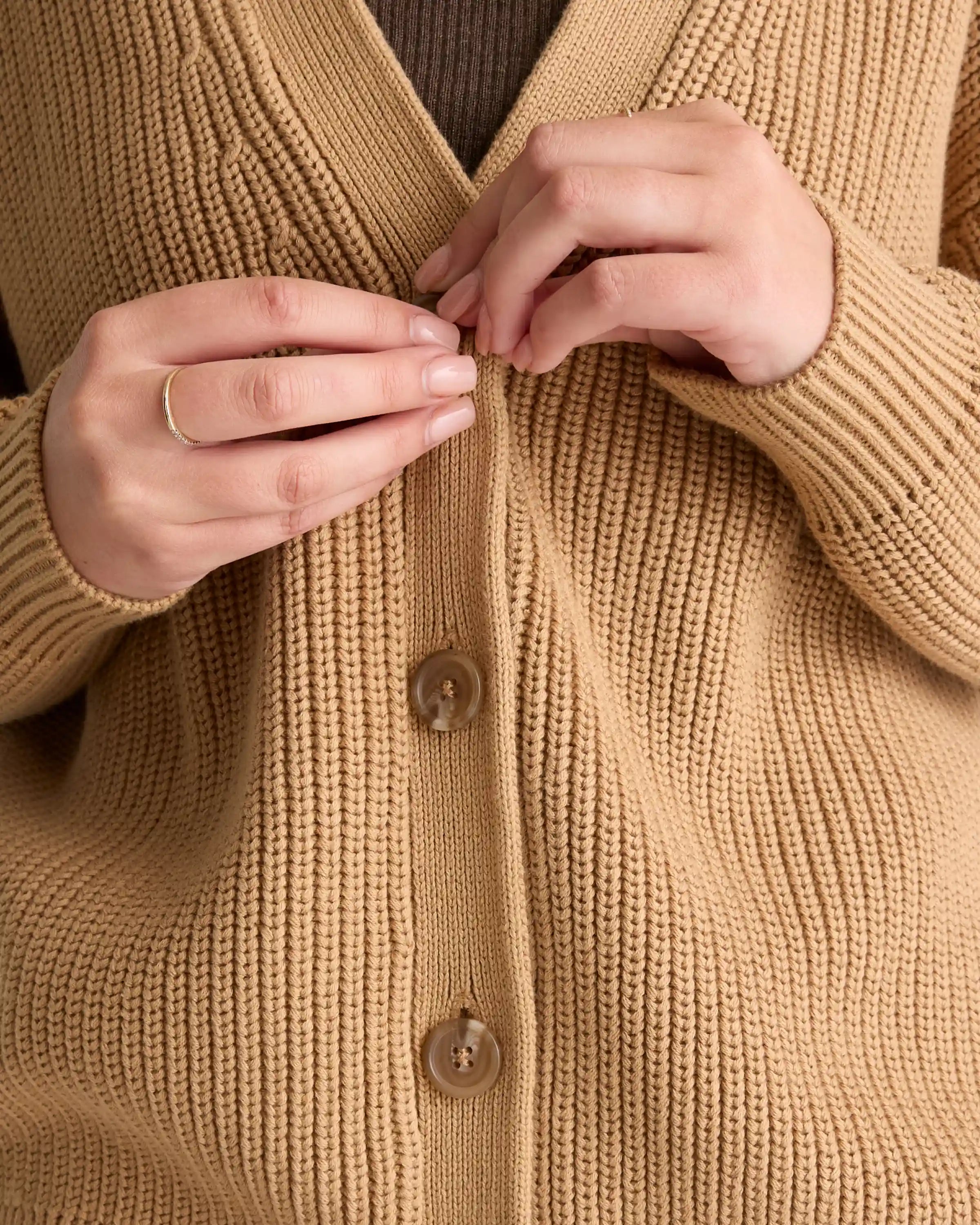 100% Organic Cotton Oversized Boyfriend Cardigan