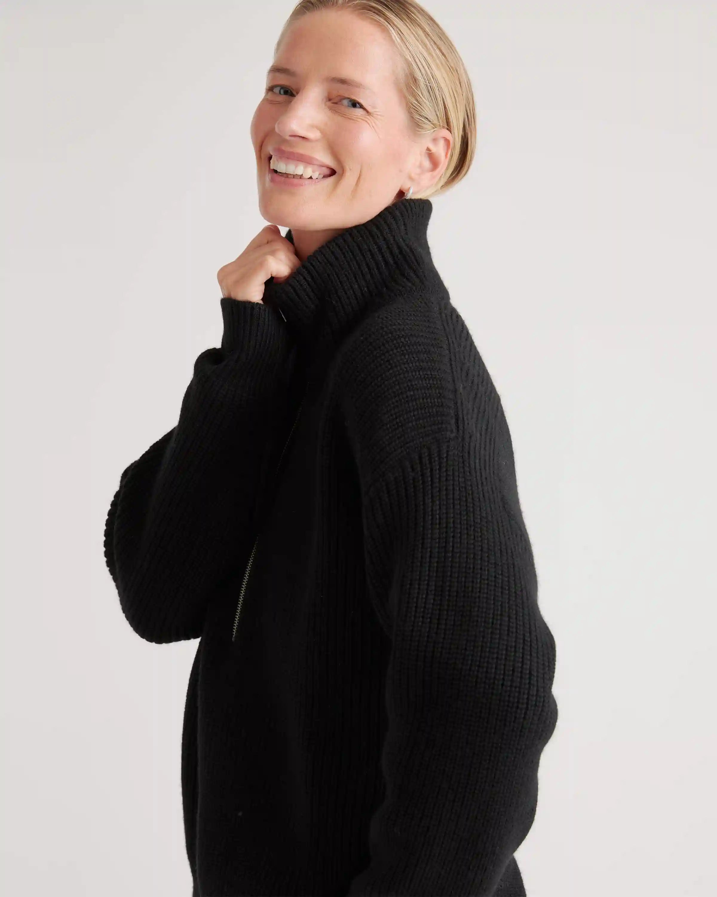 Australian Merino Wool Half Zip Sweater