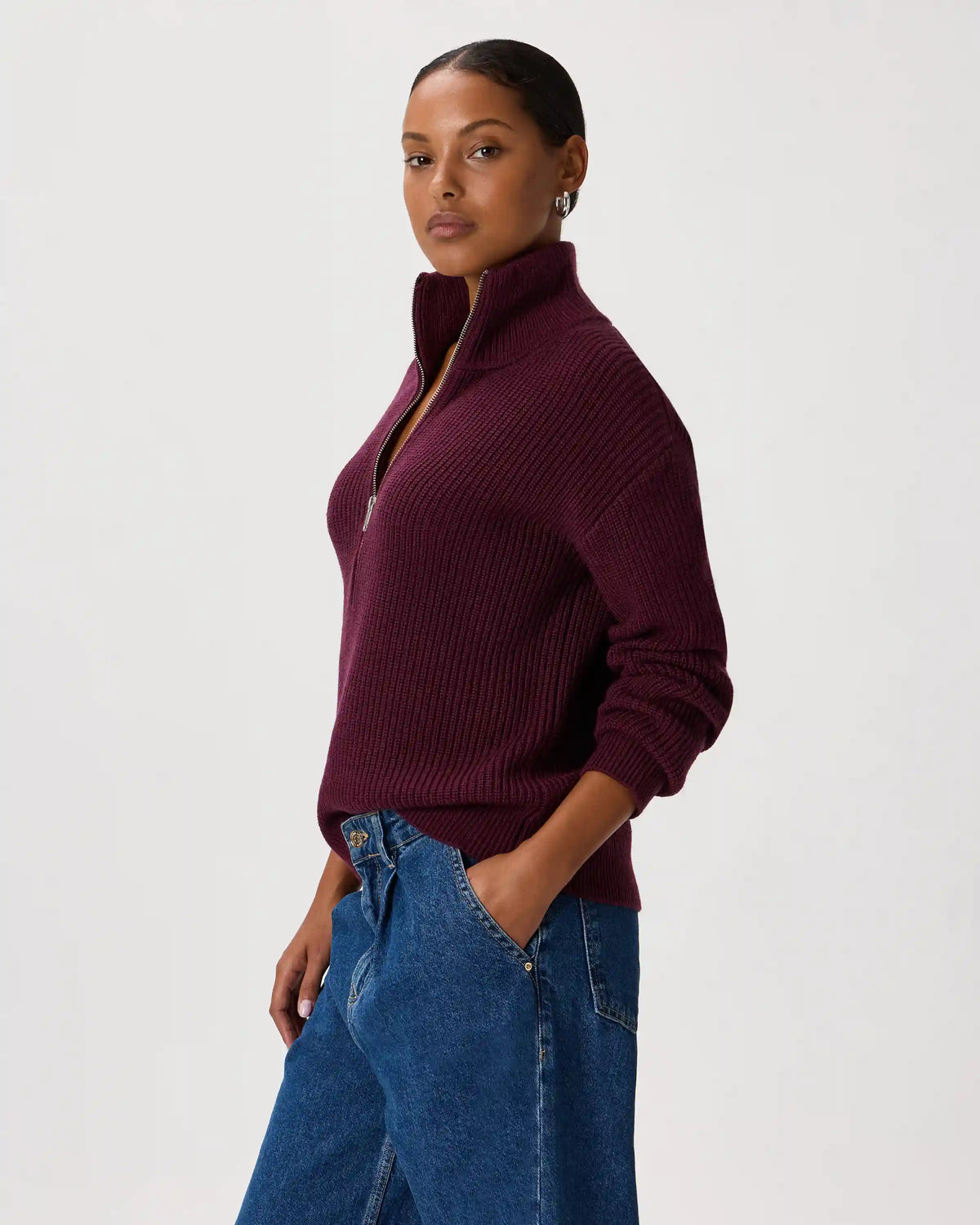 Australian Merino Wool Half Zip Sweater