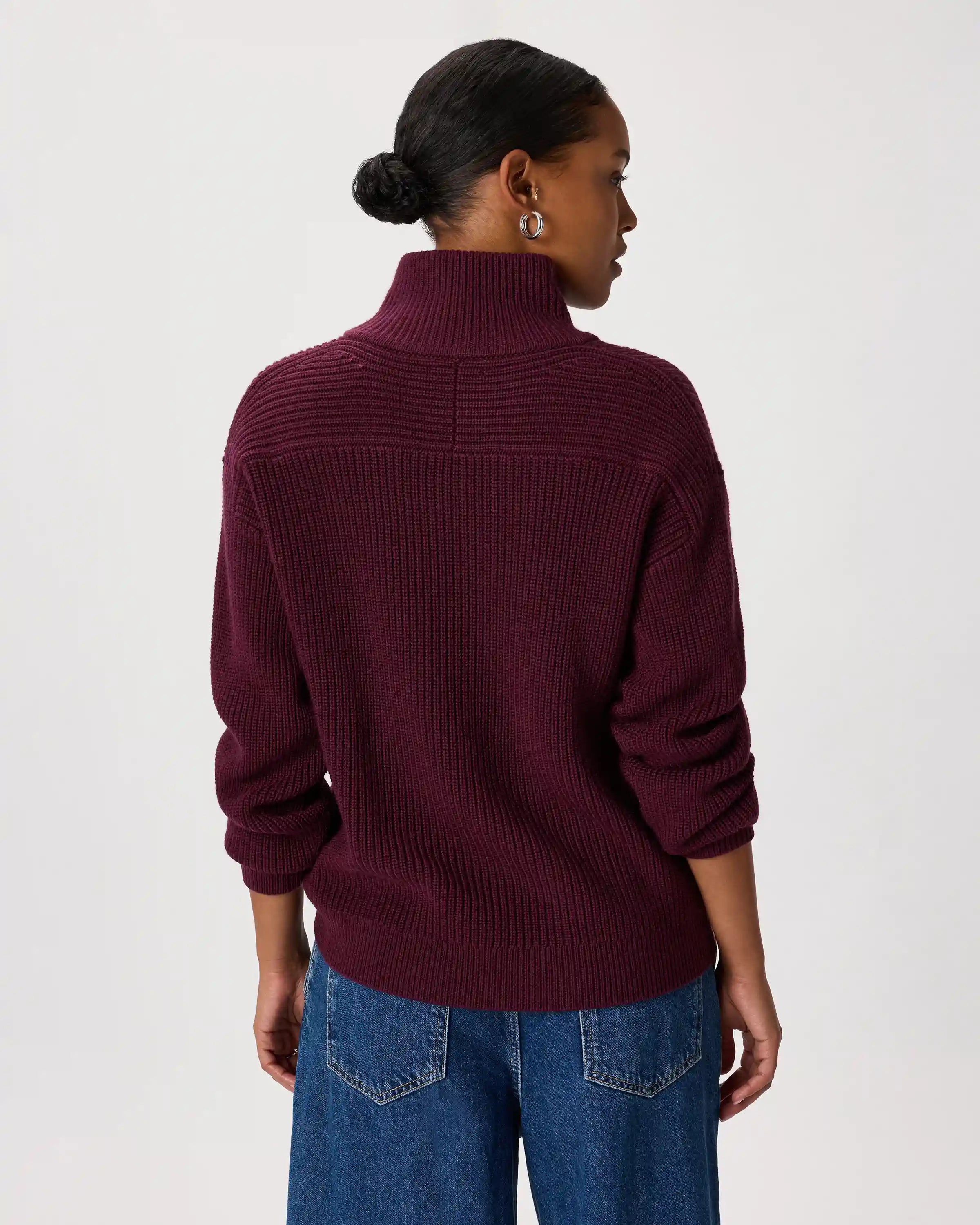 Australian Merino Wool Half Zip Sweater