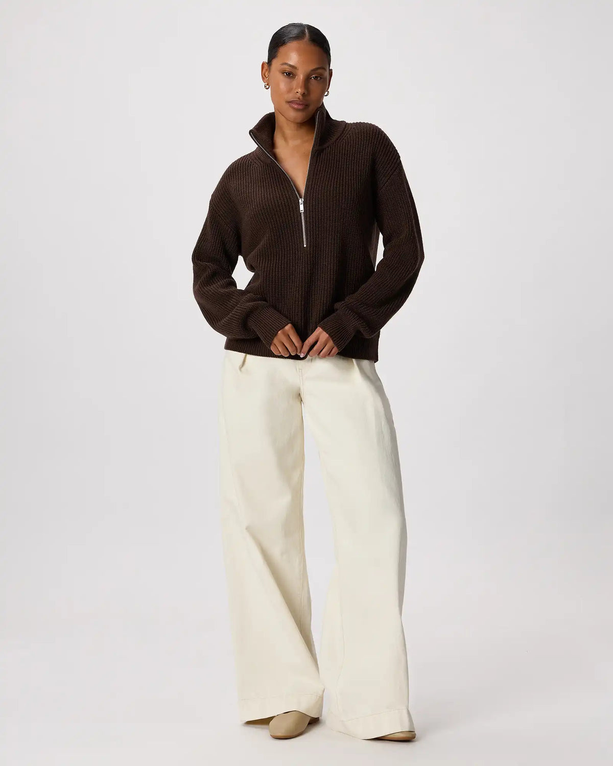Australian Merino Wool Half Zip Sweater